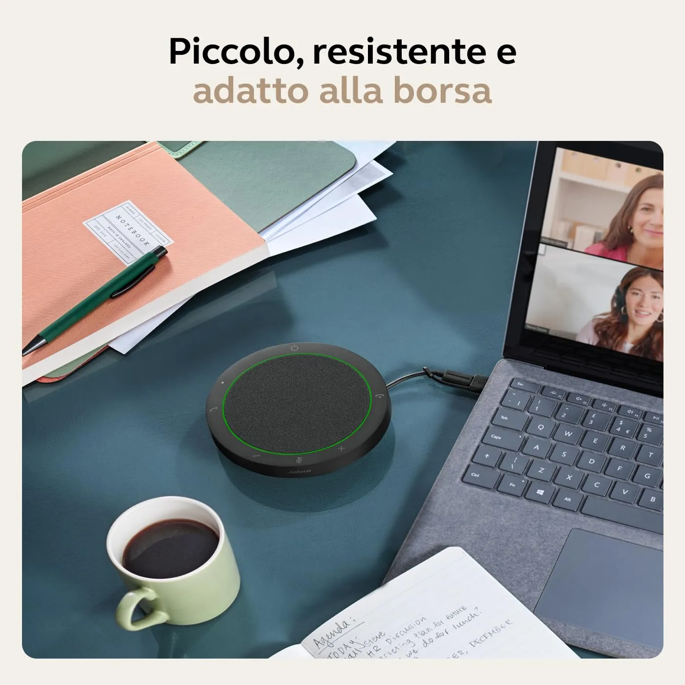 Jabra Speak2 40 Vivavoce Portatile USB-A USB-C, Grigio - immagine 7