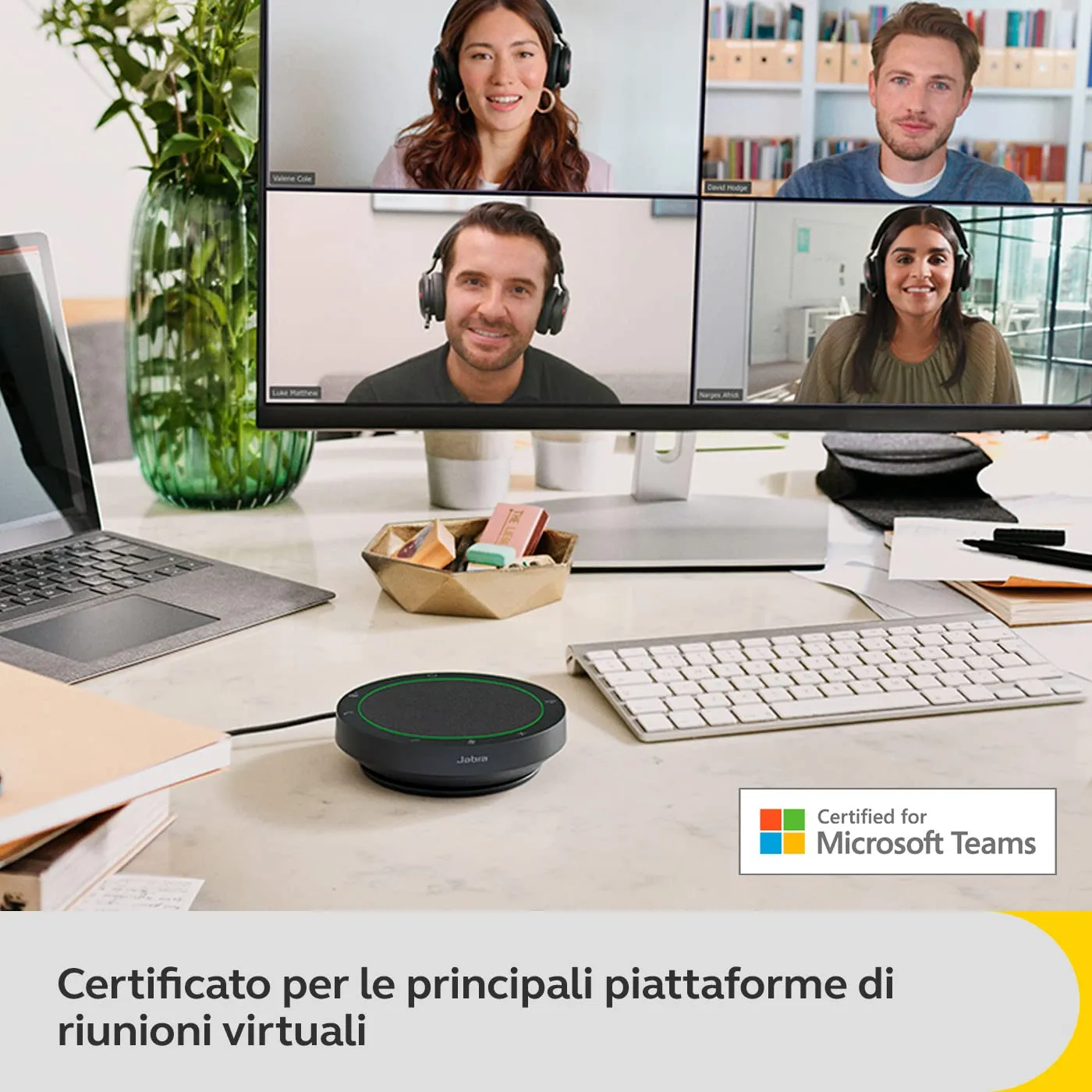 Jabra Speak2 40 Vivavoce Portatile USB-A USB-C, Grigio - immagine 8