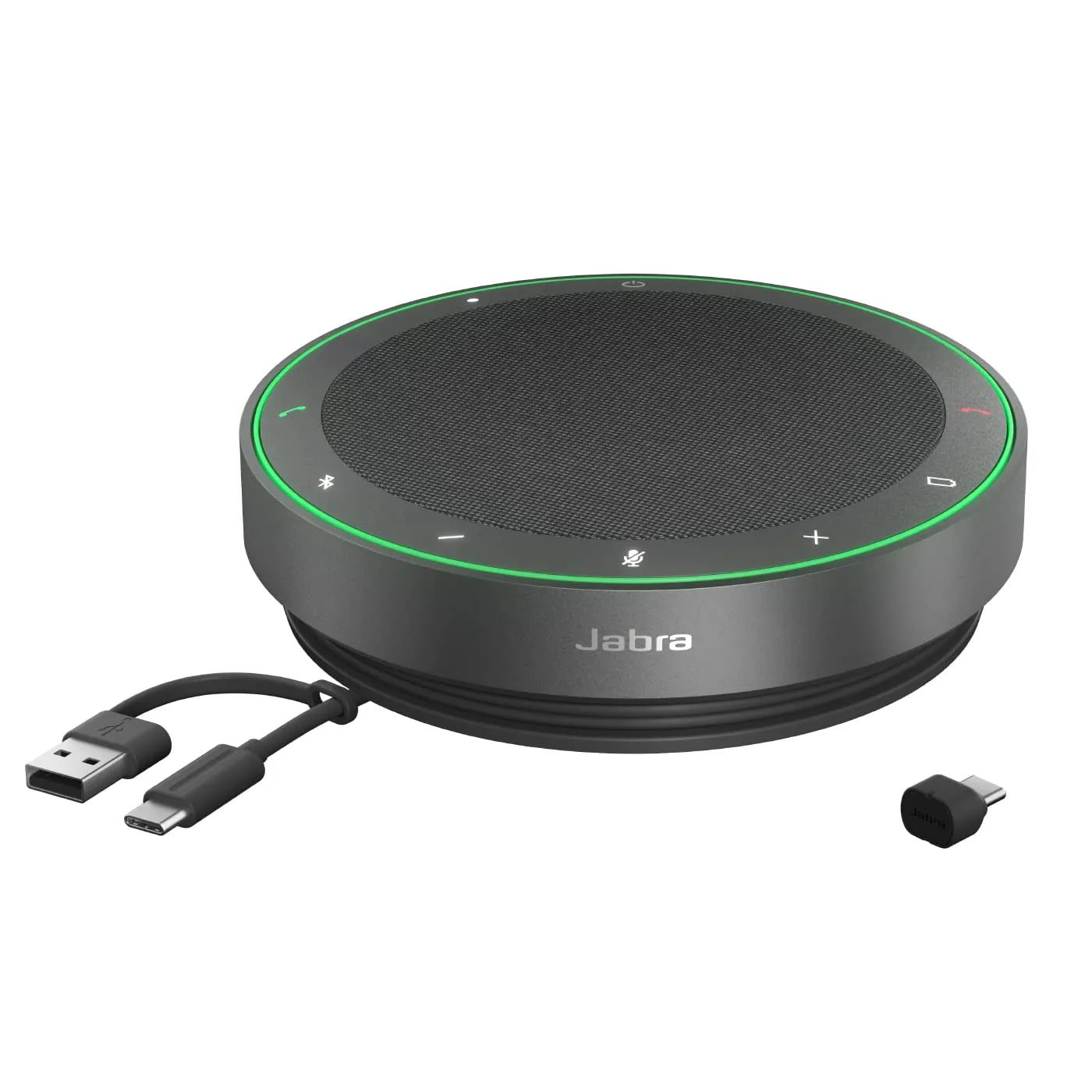 Jabra Speak2 75 Vivavoce Bluetooth, 4 Microfoni a Cancellazione di Rumore, Altoparlanti 65 mm, USB-C, Grigio Scuro - immagine 1