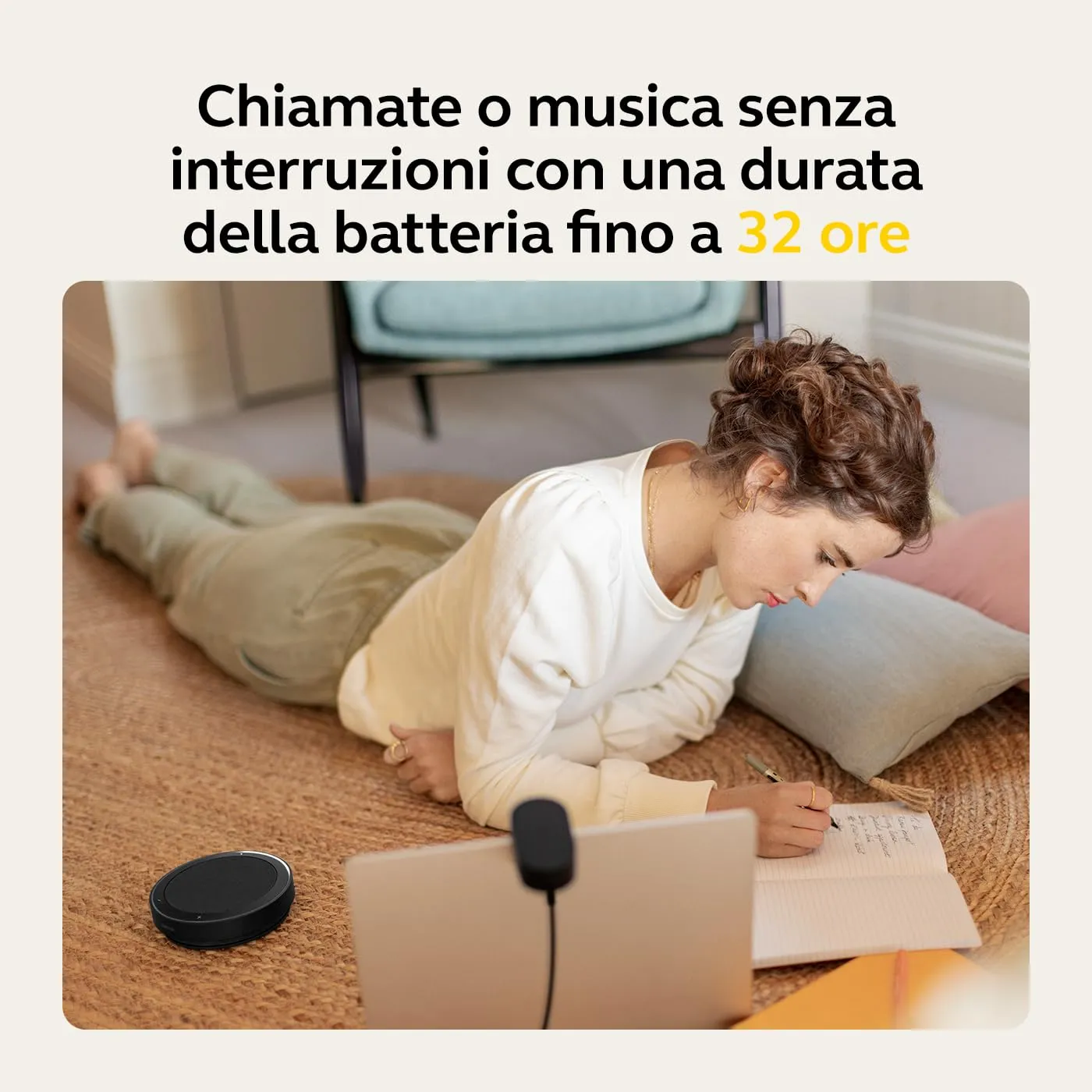 Jabra Speak2 75 Speaker Bluetooth, Ottimizzato per Microsoft Teams, Grigio Scuro - immagine 9