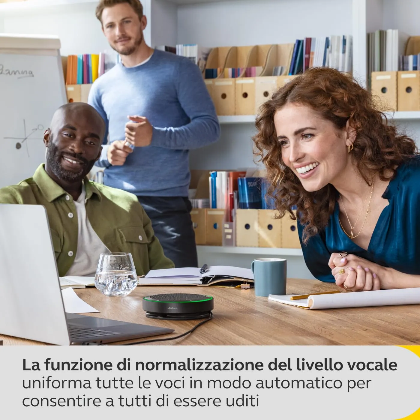 Jabra Speak2 75 Vivavoce Bluetooth, 4 Microfoni a Cancellazione di Rumore, Altoparlanti 65 mm, USB-A, Google Meet, Grigio Scuro - immagine 7