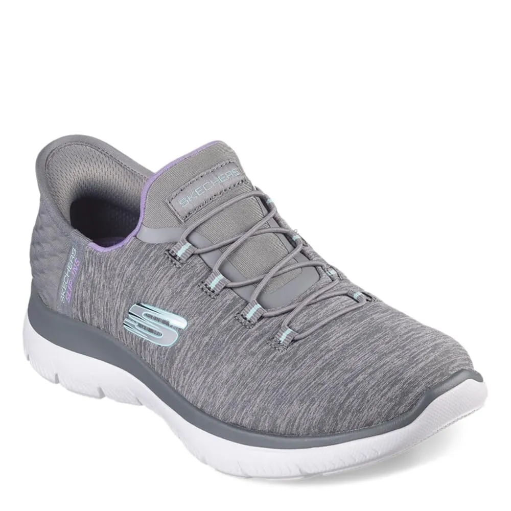 Skechers Summits Dazzling Haze Sneaker da Donna, Grigio Menta, 10.5 Wide - immagine 5