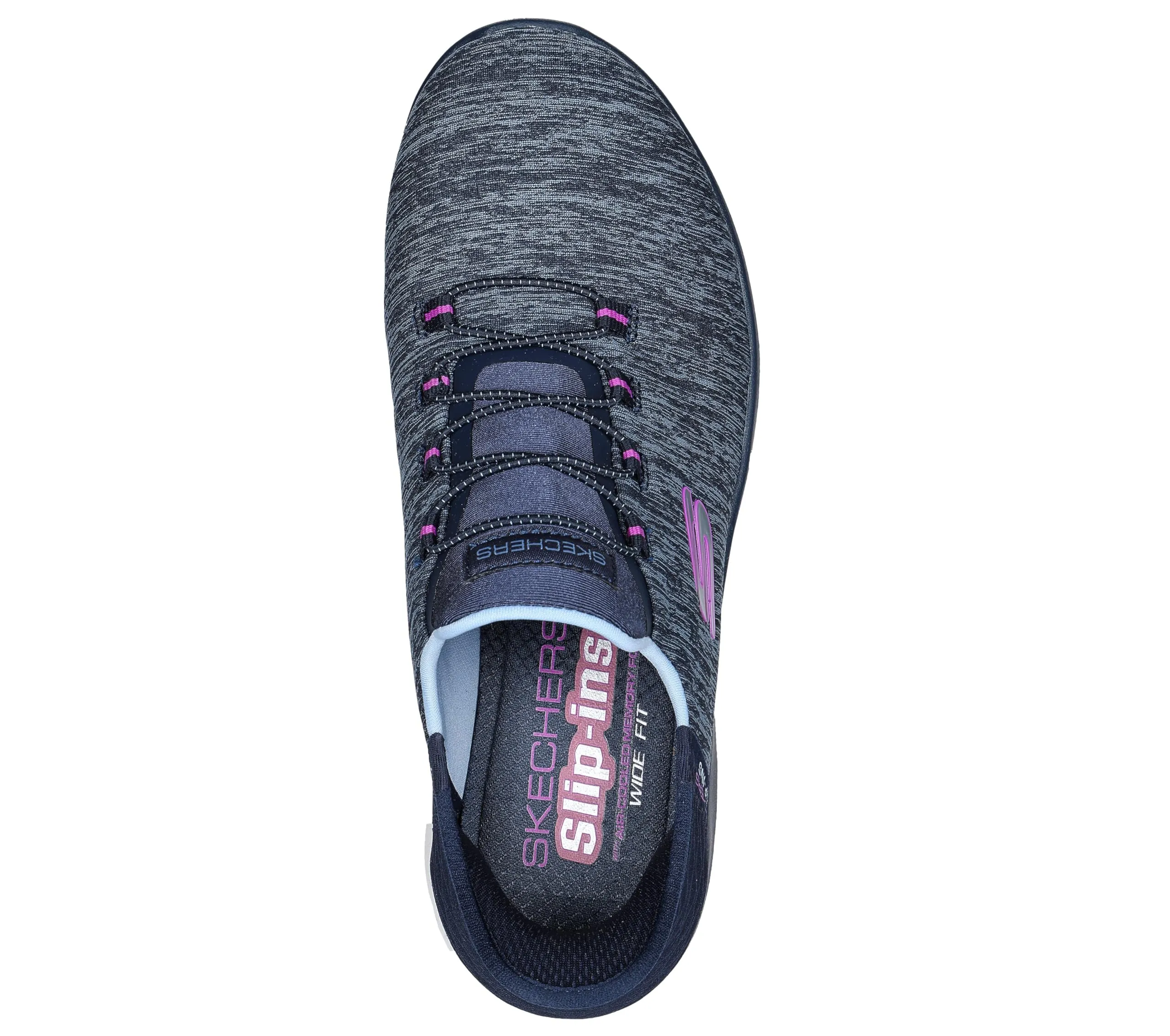 Skechers Donna Summits Dazzling Haze Slip-In Allenatrice, Navy, 38.5 EU Large - immagine 2