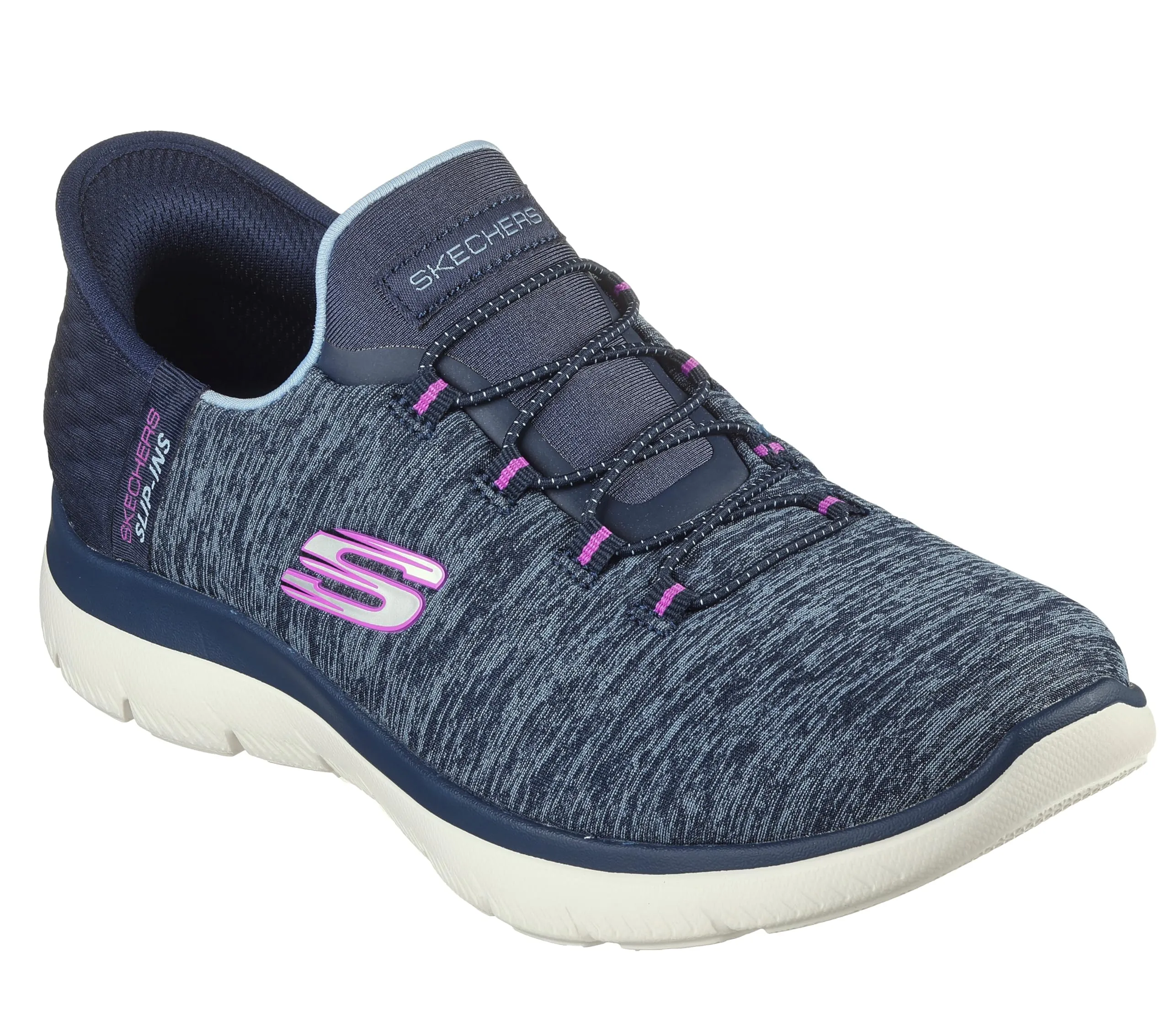 Skechers Donna Summits Dazzling Haze Slip-In Allenatrice, Navy, 42.5 EU Large - immagine 1