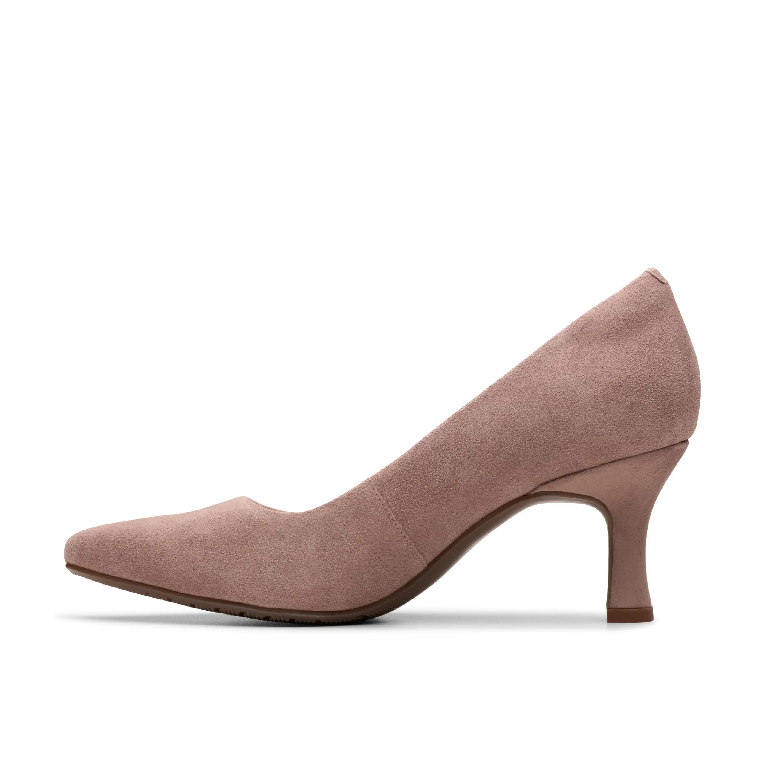 Clarks Kataleyna Gem Décolleté Donna, Camoscio Malva, 9.5 - immagine 3