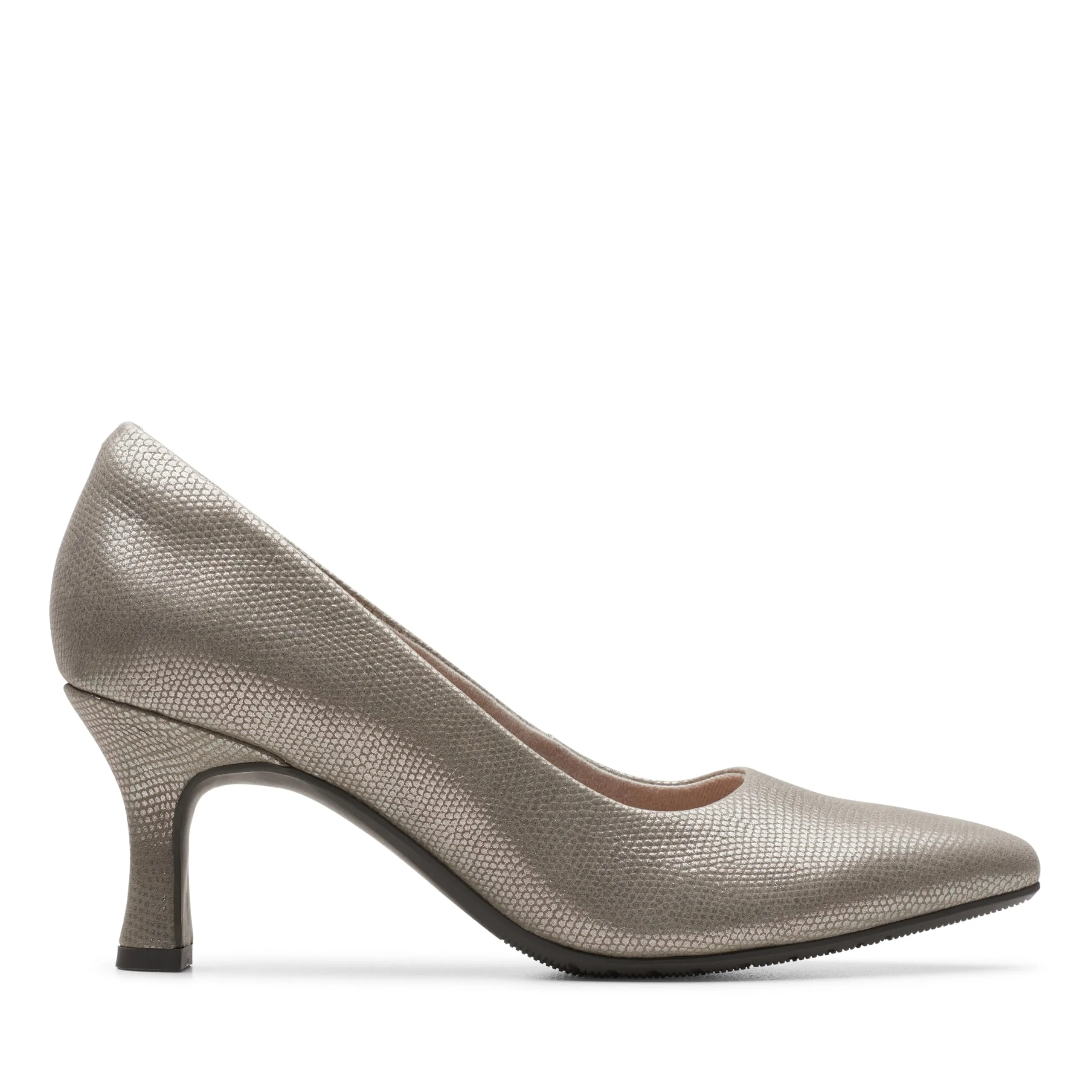 Clarks Kataleyna Gem Women's Pumps, Argento Metallizzato - immagine 2