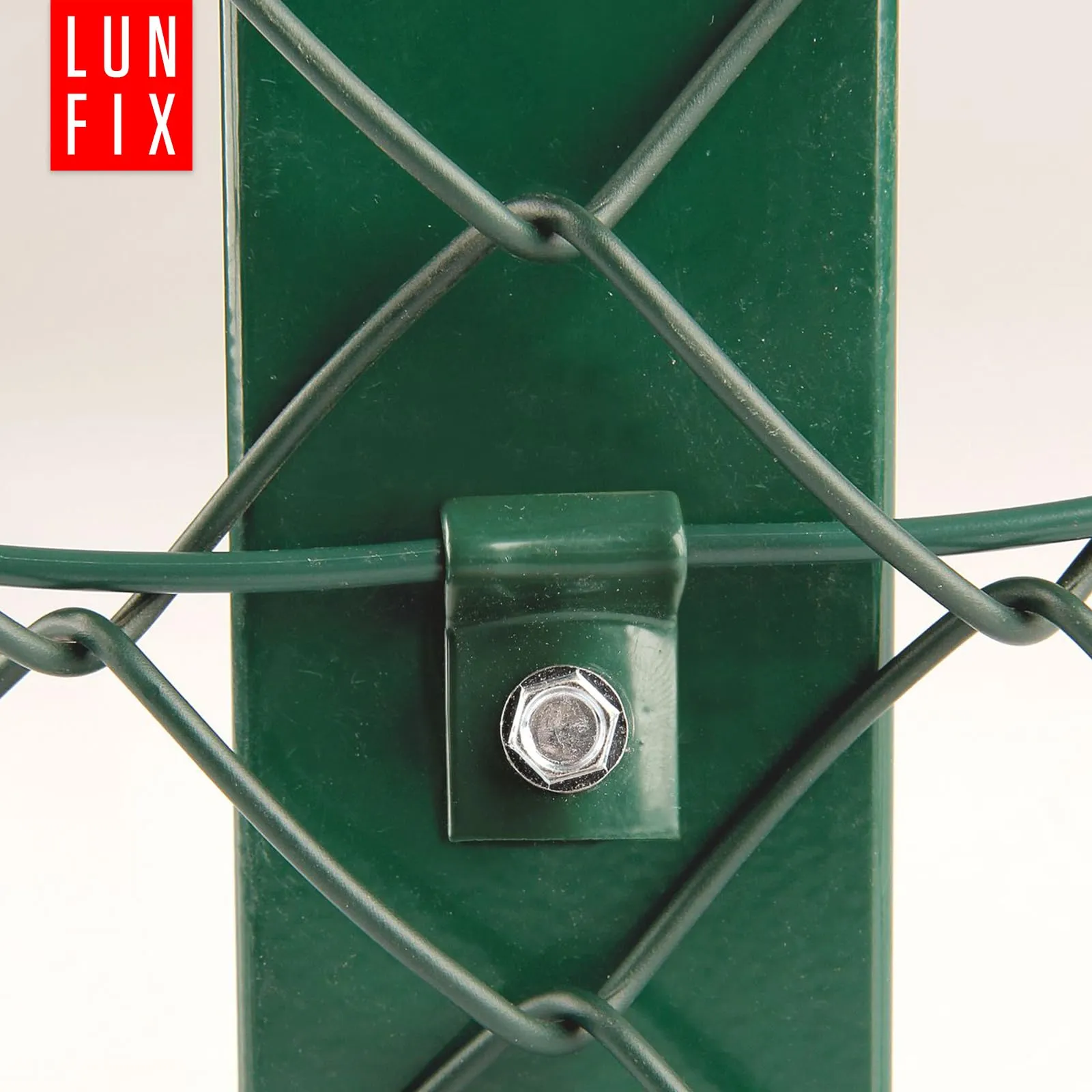 Lun Fix Morsetti per recinzione 30x20 mm, Kit 10 pezzi, Verde - immagine 5