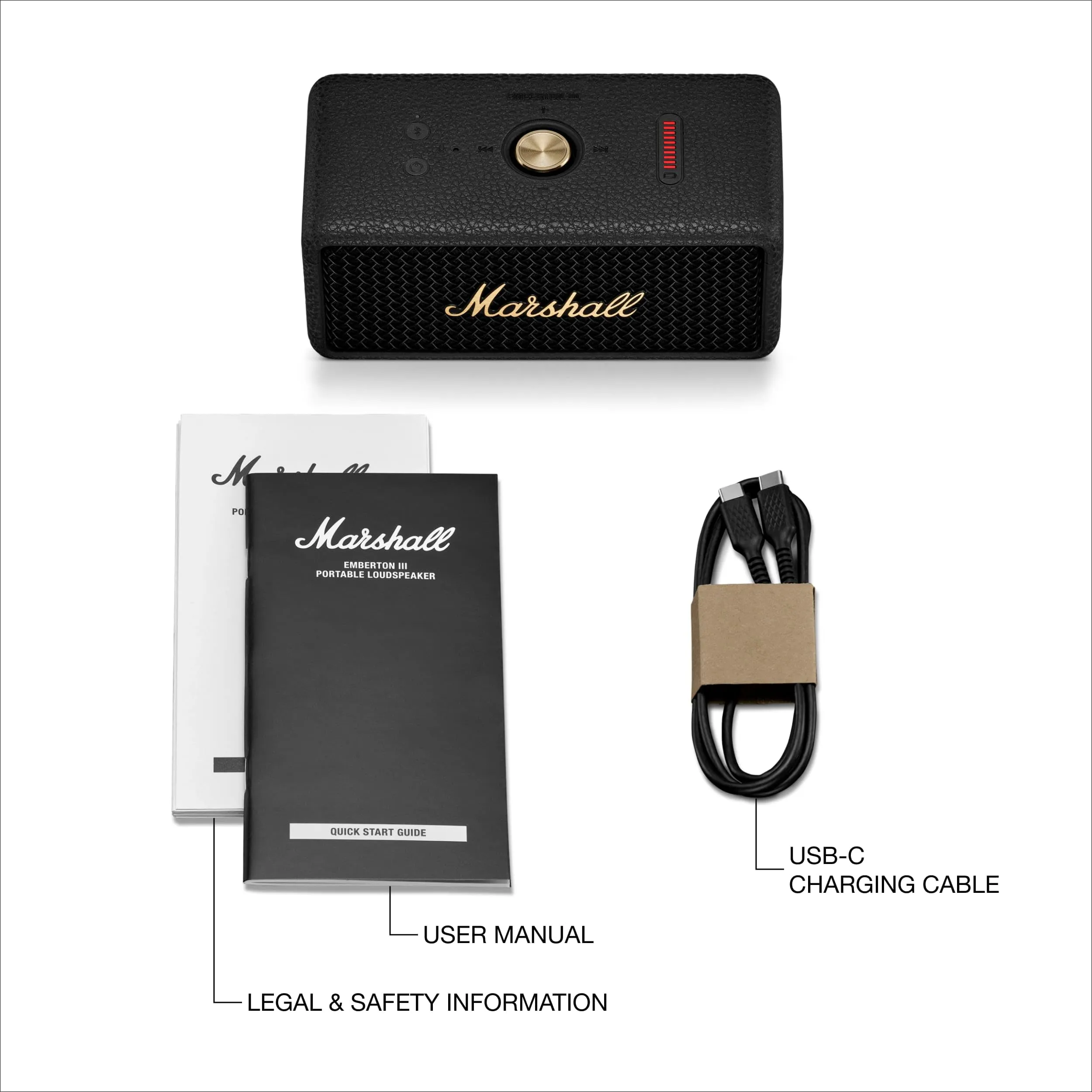 Marshall Emberton III Altoparlanti Bluetooth portatili Wireless IP67 Nero e Ottone - immagine 9