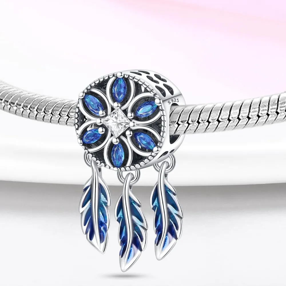 TINSLO Bead Charm Ciondolo Argento Sterling 925 con Cubic Zirconia per Braccialetti e Collane Europee - immagine 2