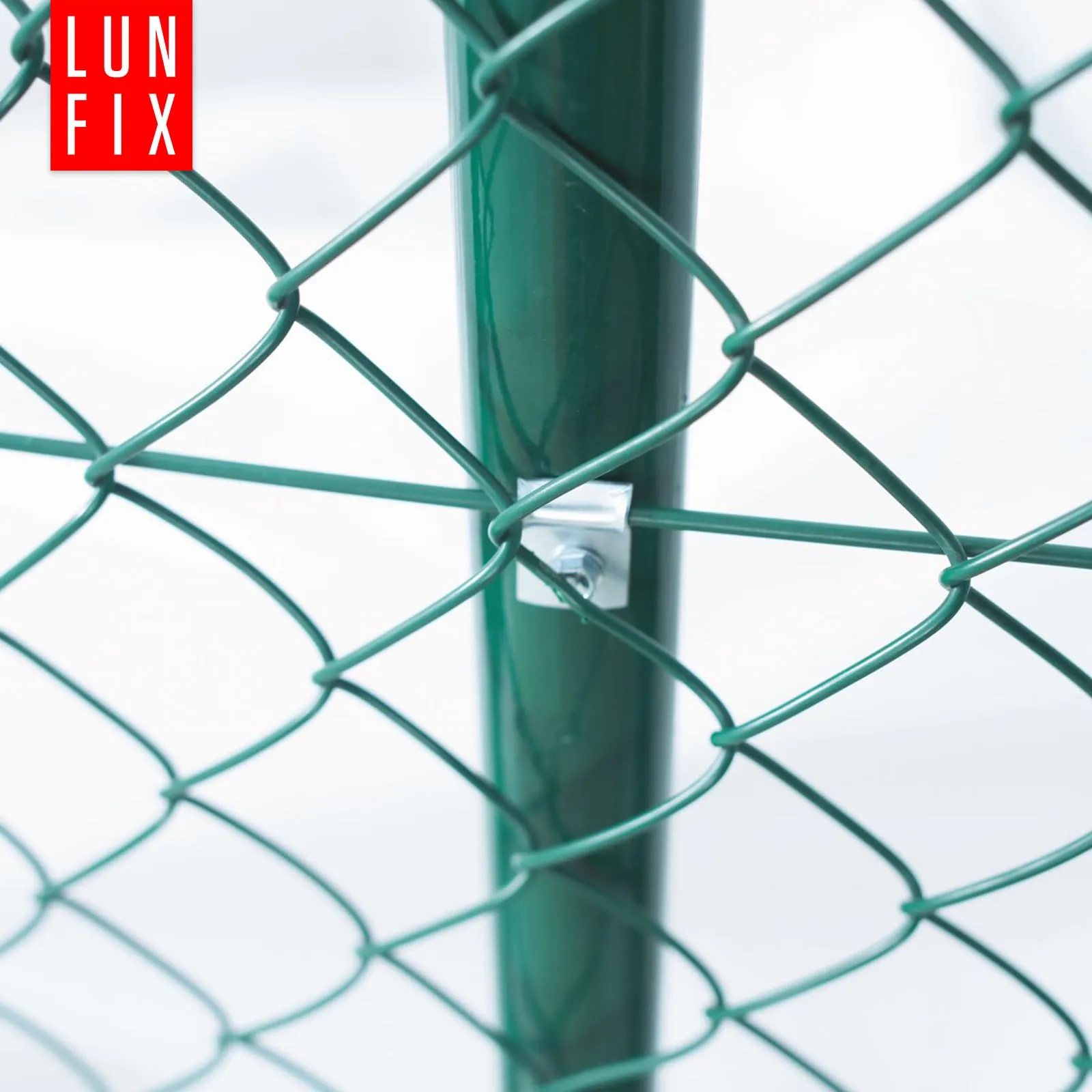 Lun Fix Morsetti per recinzione 30x20 mm, 100 pezzi, verde - immagine 7