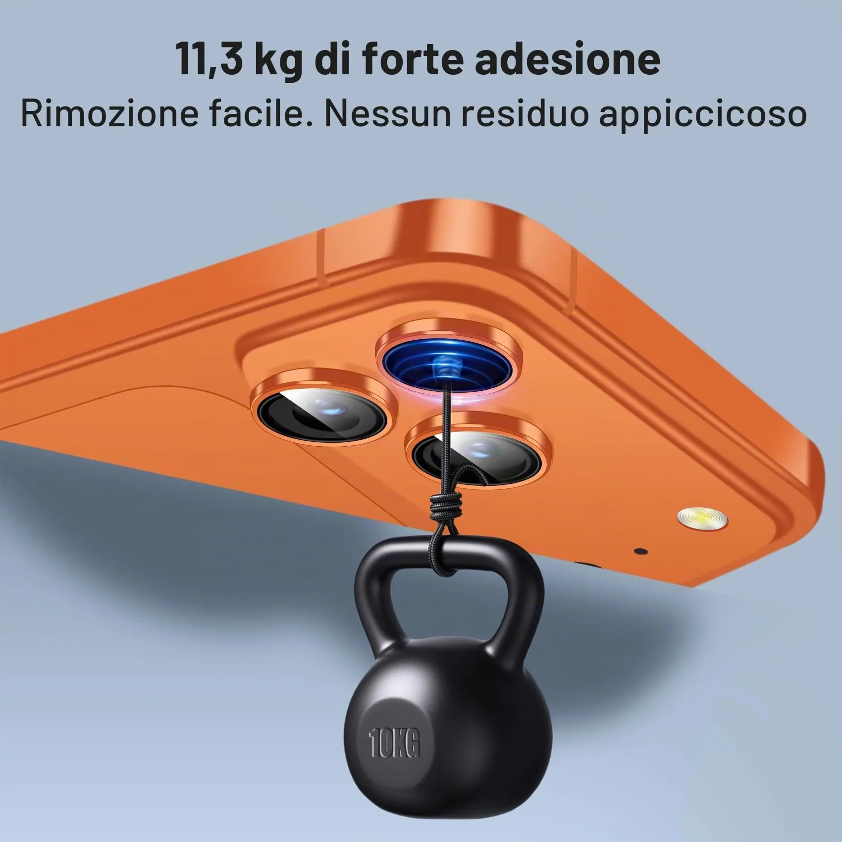QHOHQ Protezione Fotocamera per iPhone 17 Pro Max/16 Pro Max/15 Pro Max, Vetro Temperato 9H+, Arancione (2 Pezzi) - immagine 4