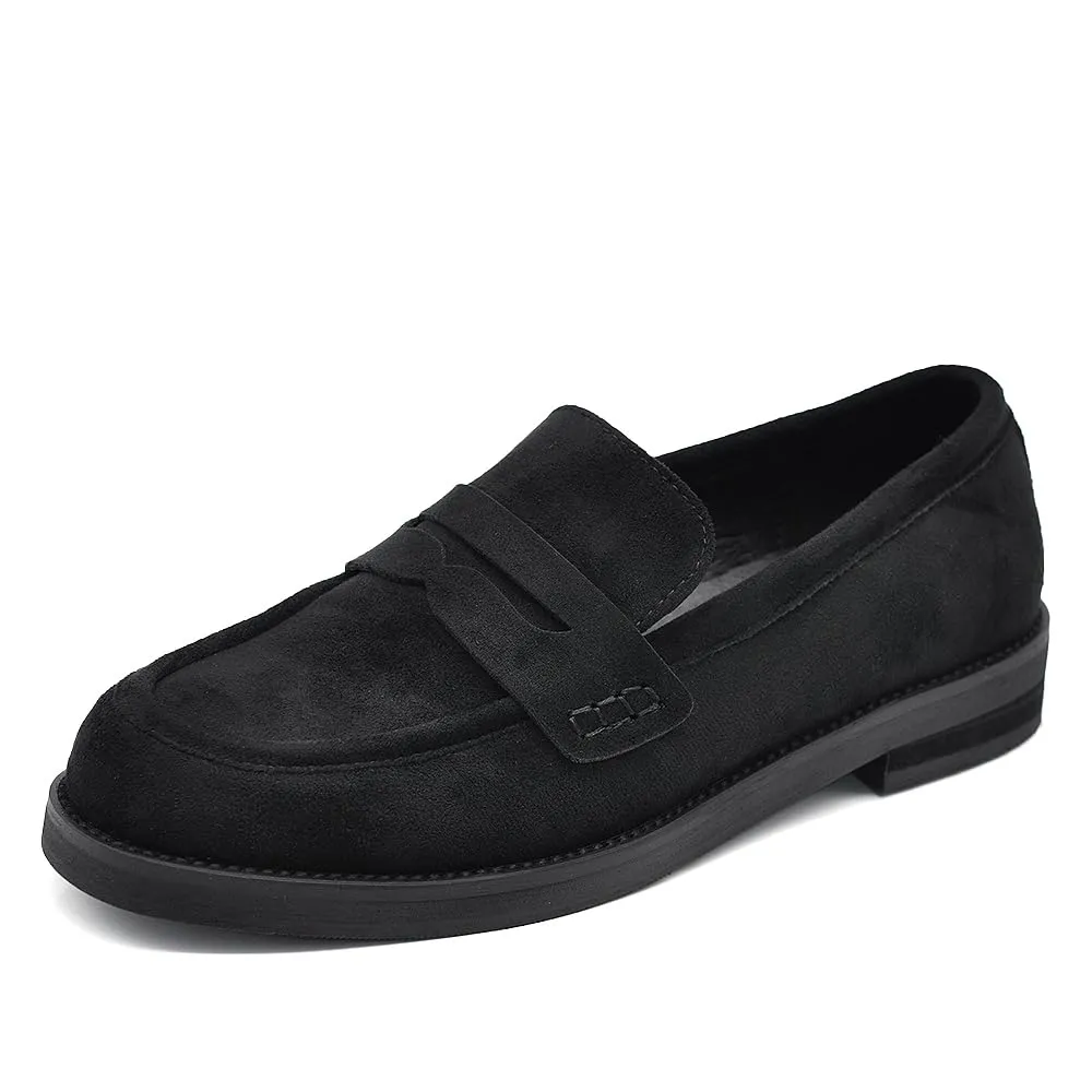 IF Mocassini Donna in Camoscio GA062 Nero N.36 - immagine 1