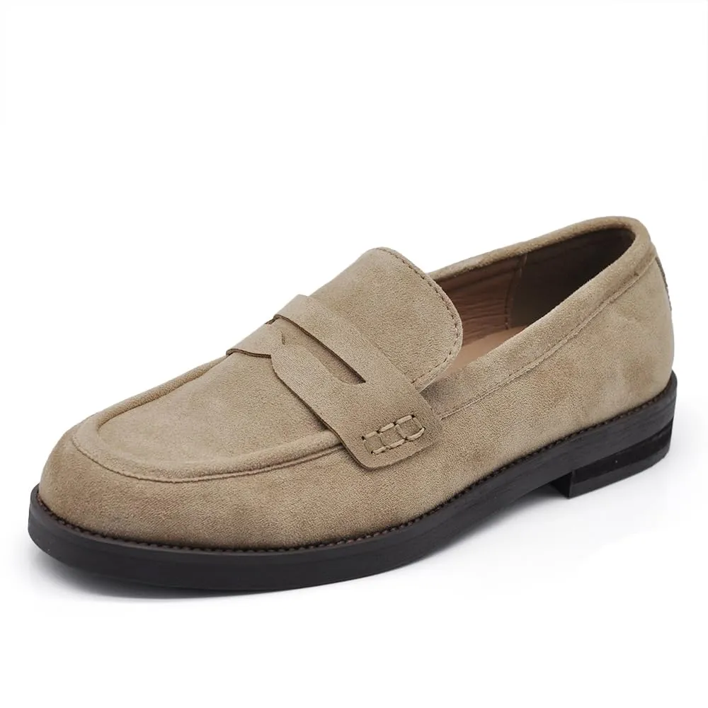 IF Mocassini Donna in Camoscio GA062 Khaki N.40 - immagine 1