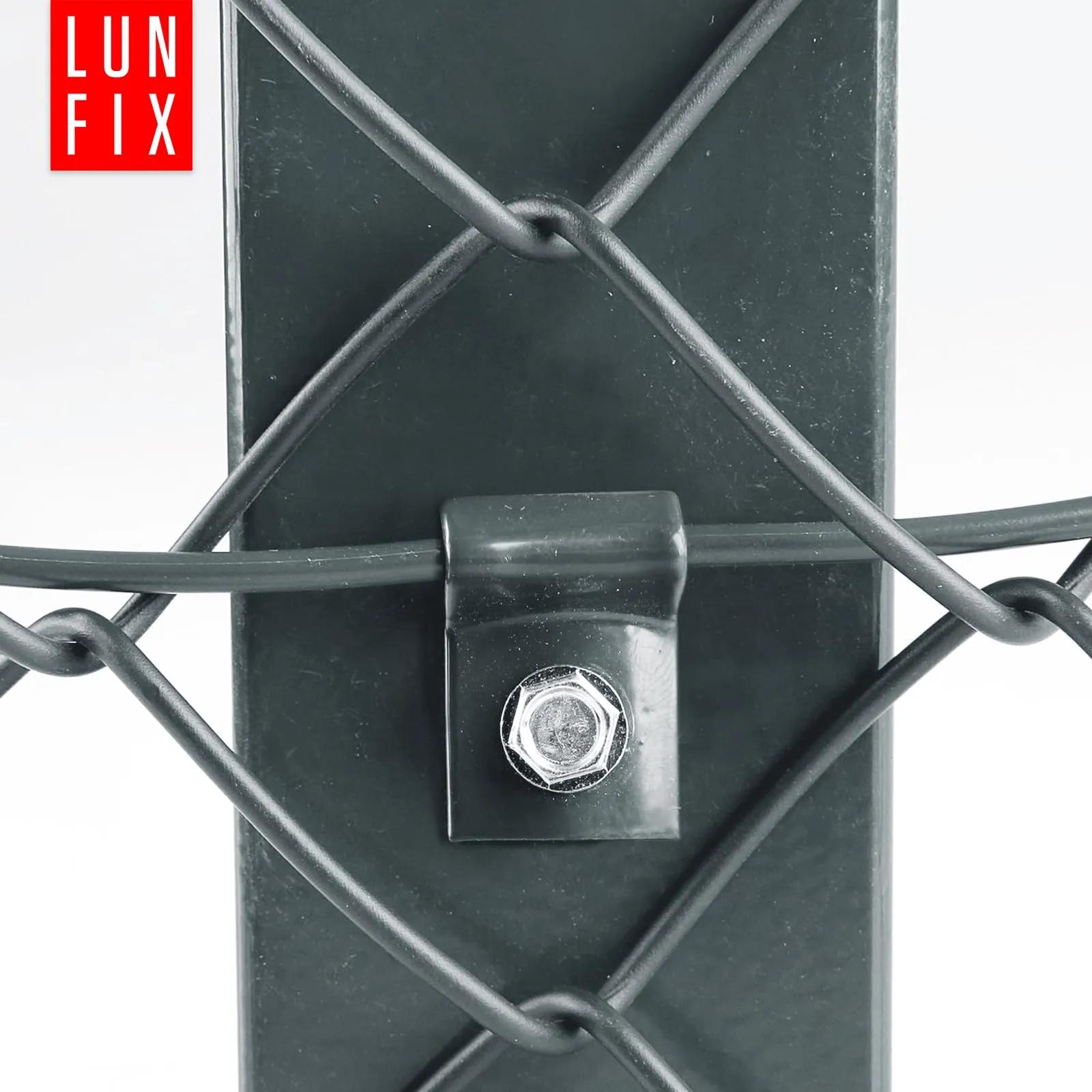 Lun Fix Morsetto di fissaggio per recinzione e filo di tensione, 30 x 20 mm, 10 pezzi - immagine 7
