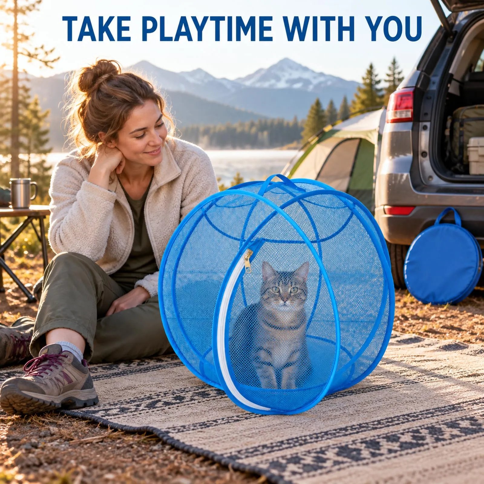 Generic Rolling Cat and Hamster Outdoor Pop-Up Ball - immagine 9