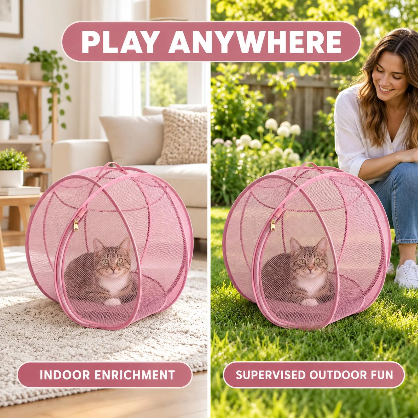 Generic Rolling Cat and Hamster Outdoor Pop-Up Ball - immagine 7