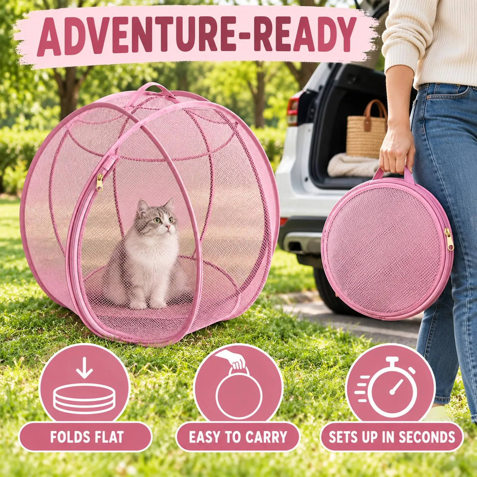 Generic Rolling Cat and Hamster Outdoor Pop-Up Ball - immagine 8