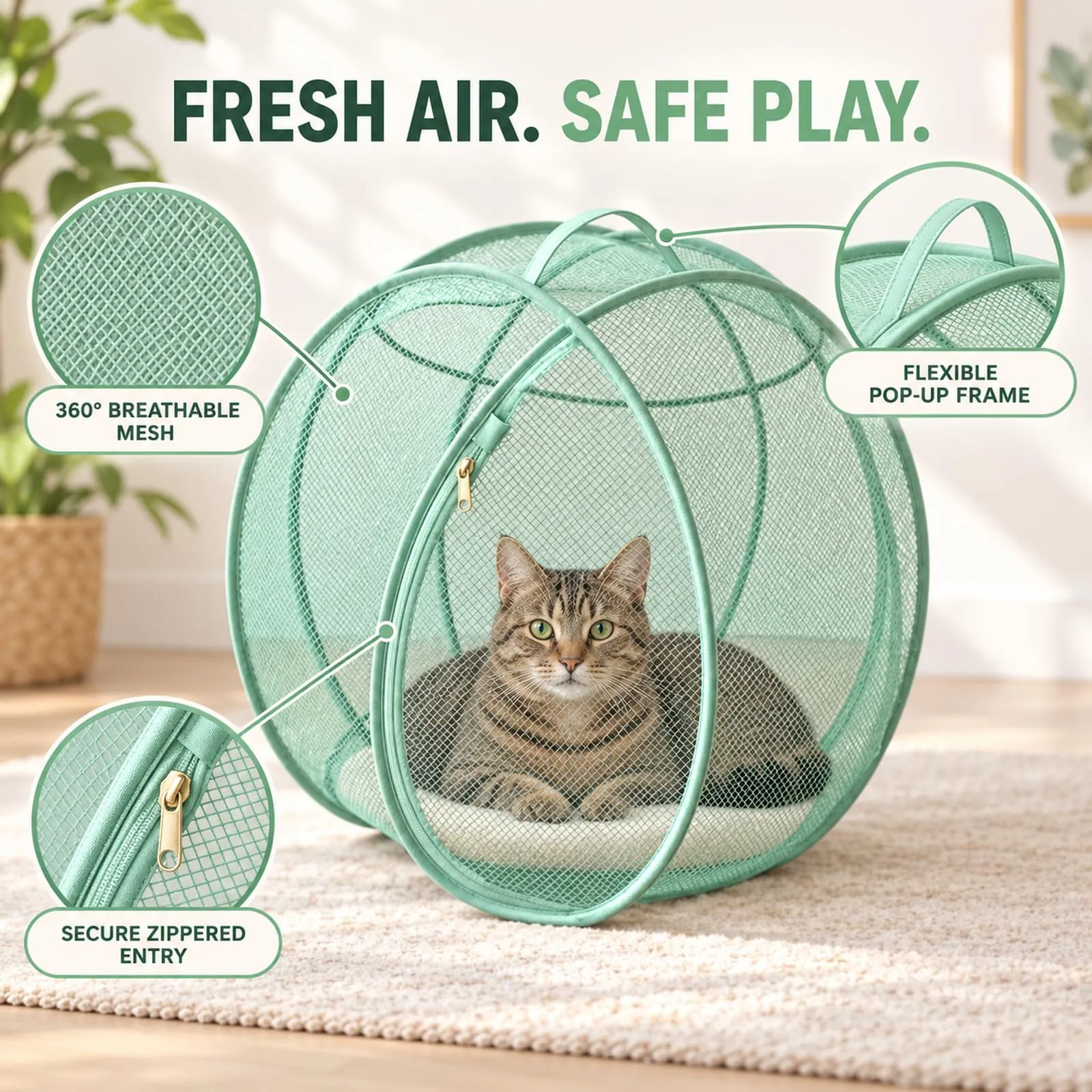 Generic Rolling Cat Hamster Ball Pop-Up Outdoor - immagine 3