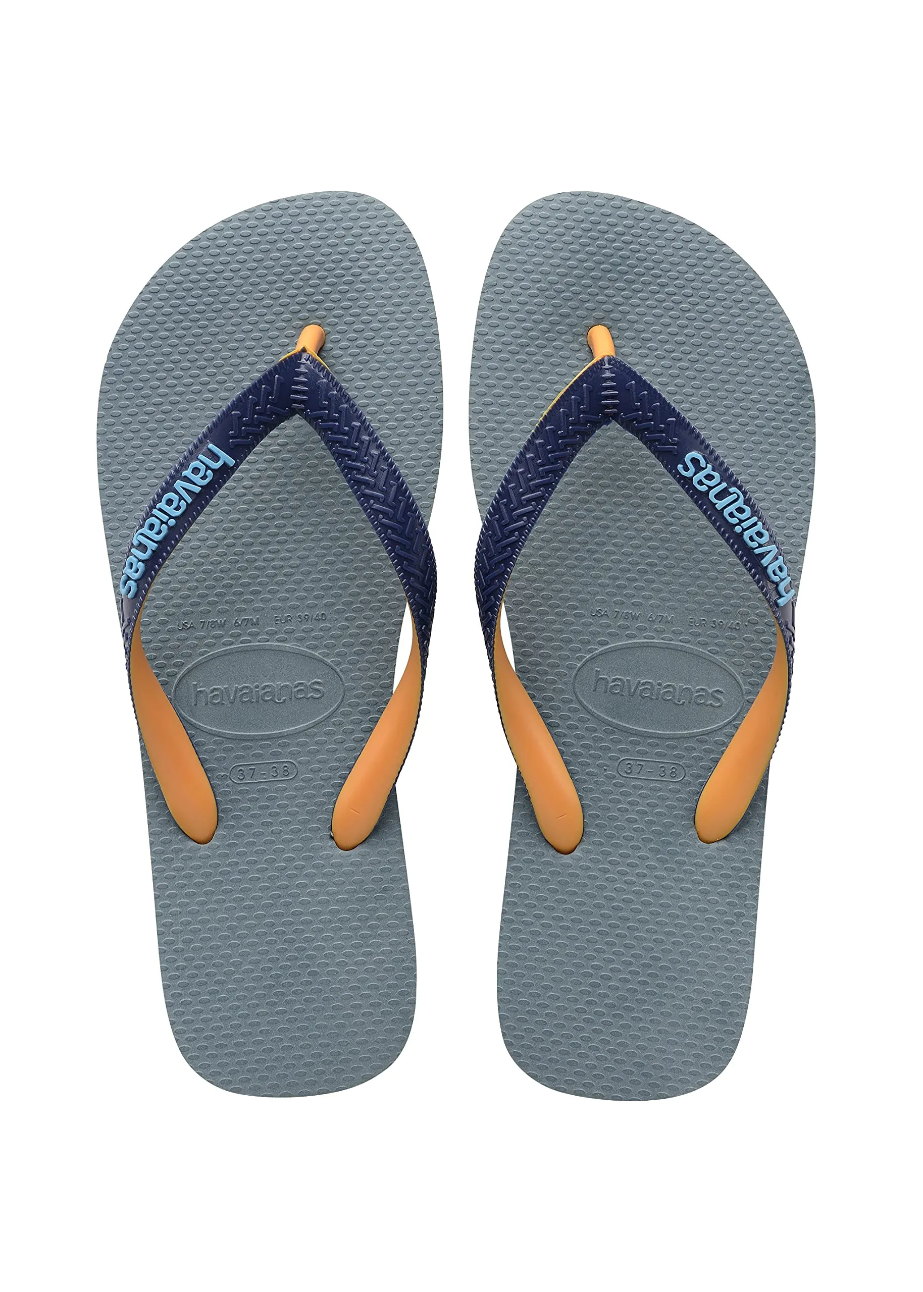 Havaianas Top Mix Unisex Adult Flip-Flops Silver Blue 35 EU - immagine 1