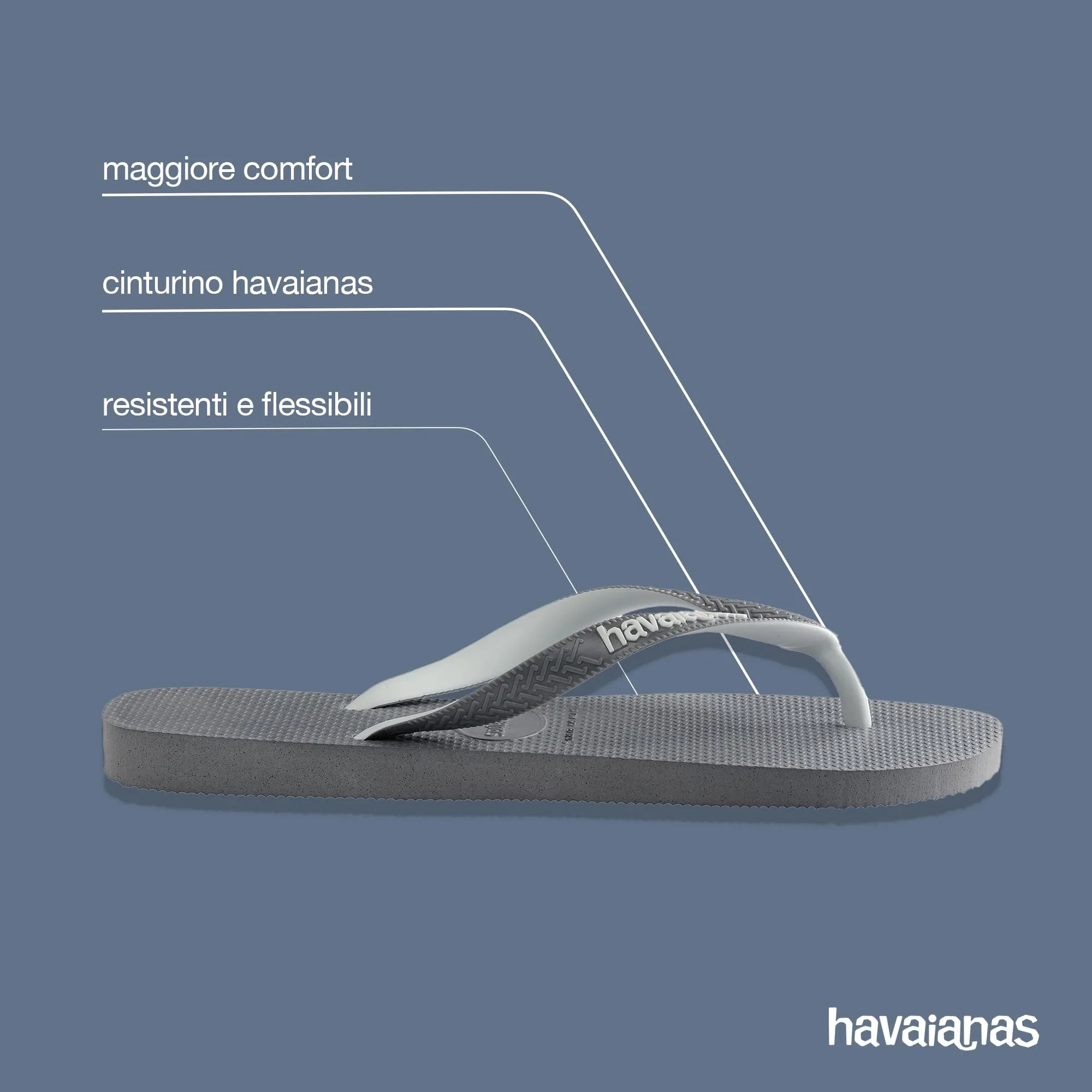 Havaianas Top Mix Unisex Infradito Acciaio Grigio 33/34 EU - immagine 4