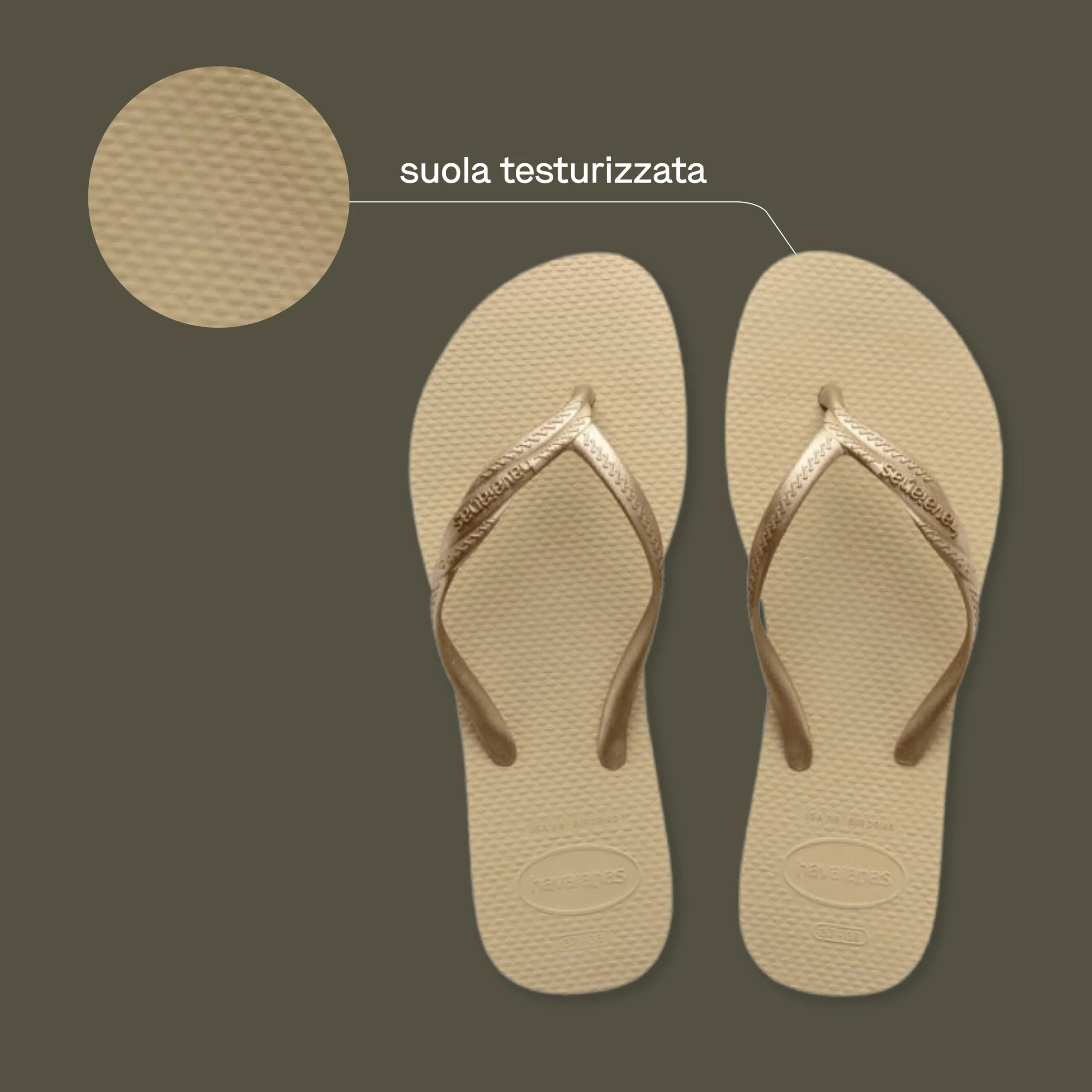 Havaianas Fantasia Donna Flip-Flops, Sand Grey, 33 EU - immagine 3