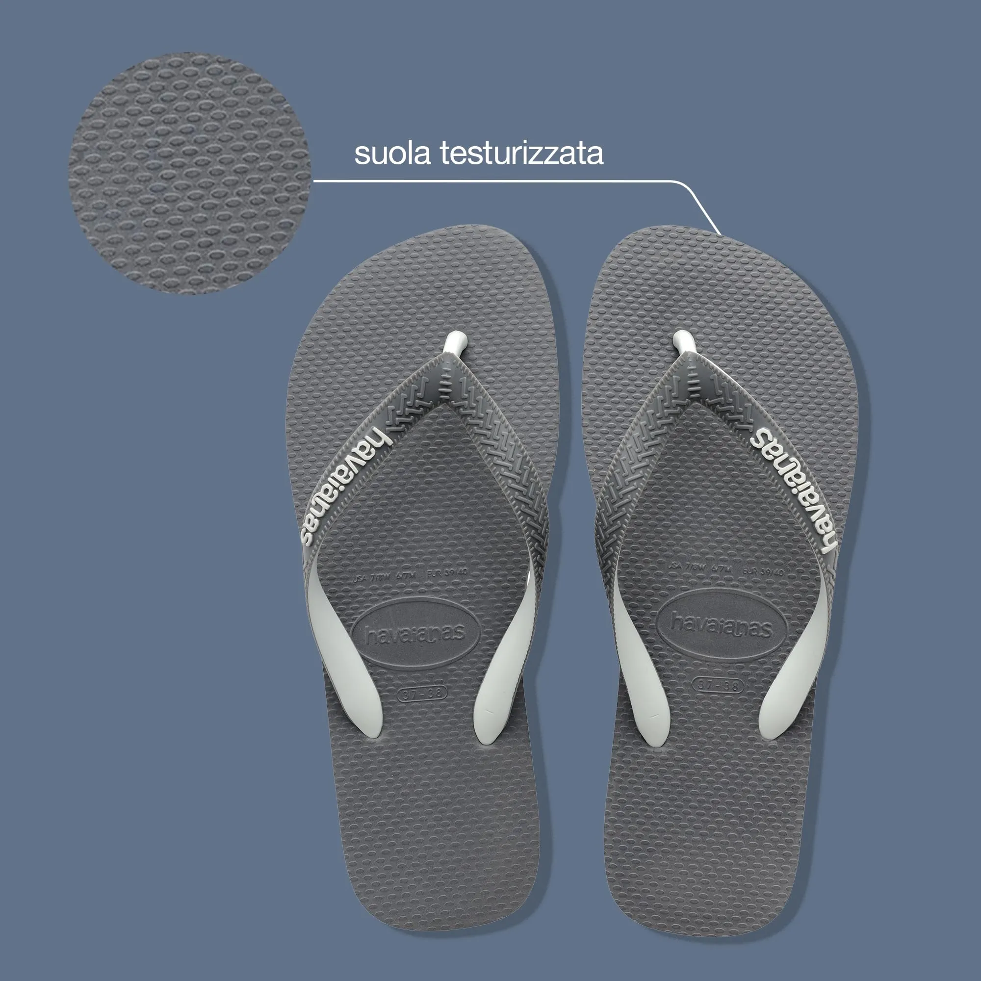 Havaianas Top Mix Unisex Infradito Acciaio Grigio 35/36 EU - immagine 3