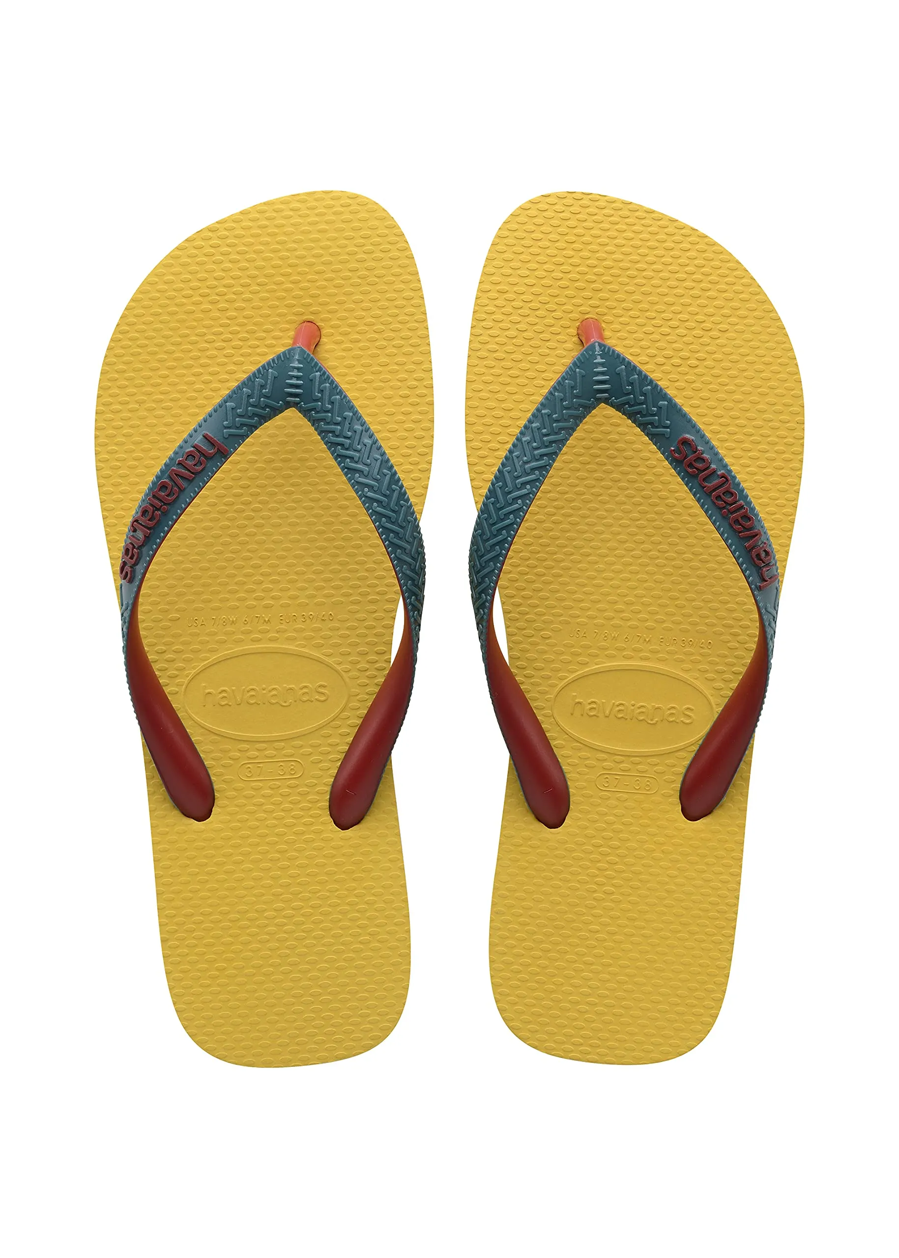 Havaianas Top Mix Unisex Adult Flip Flop Gold Yellow 33 EU - immagine 1