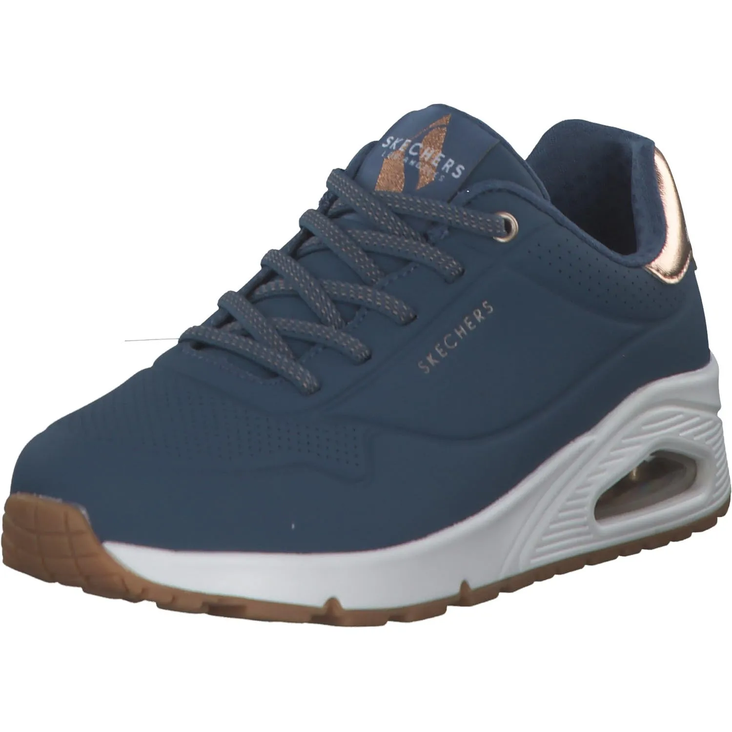 Skechers Uno-Shimmer Away 155196-NVY Women's Sneakers, Navy, 41 EU - immagine 1