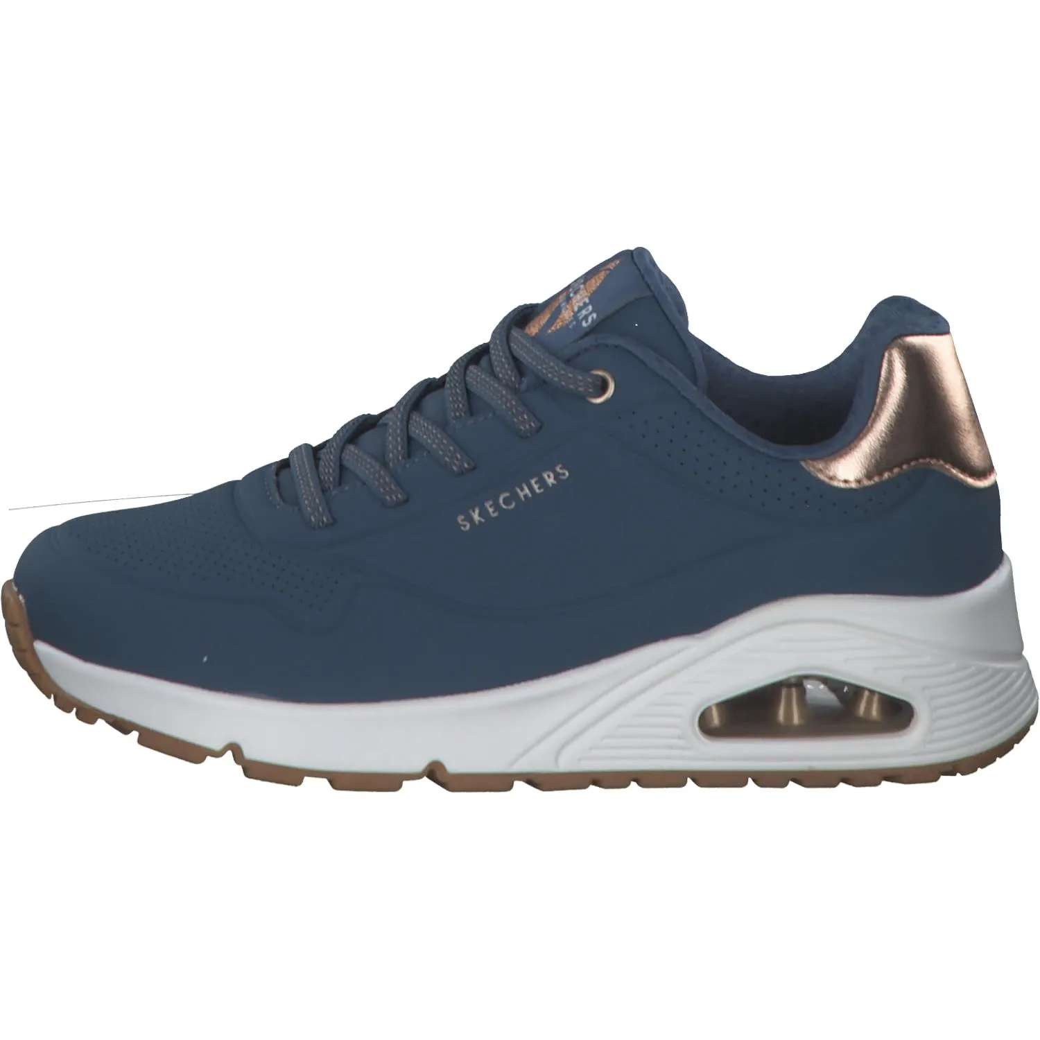 Skechers Uno-Shimmer Away 155196-NVY Women's Sneakers, Navy, 41 EU - immagine 3