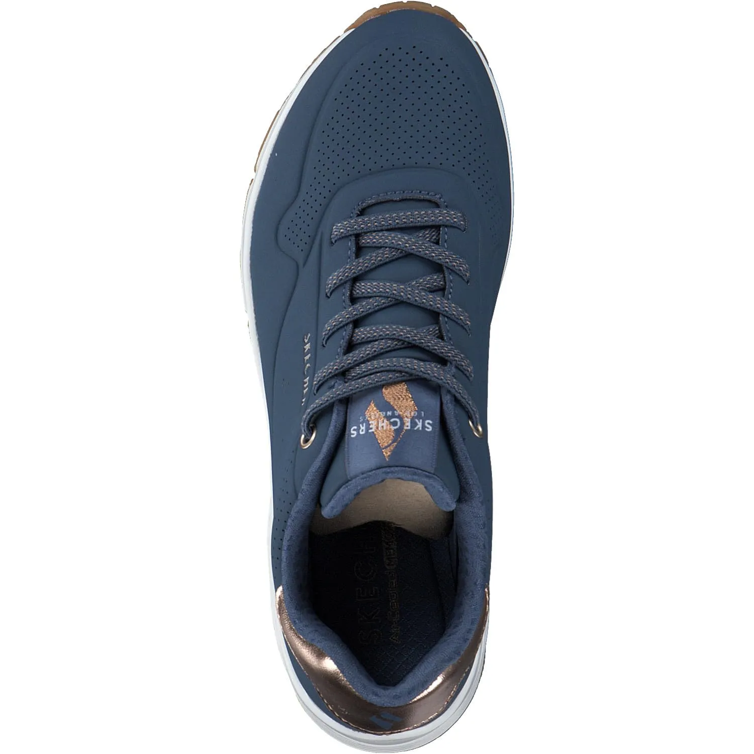 Skechers Uno-Shimmer Away 155196-NVY Women's Sneakers, Navy, 41 EU - immagine 8