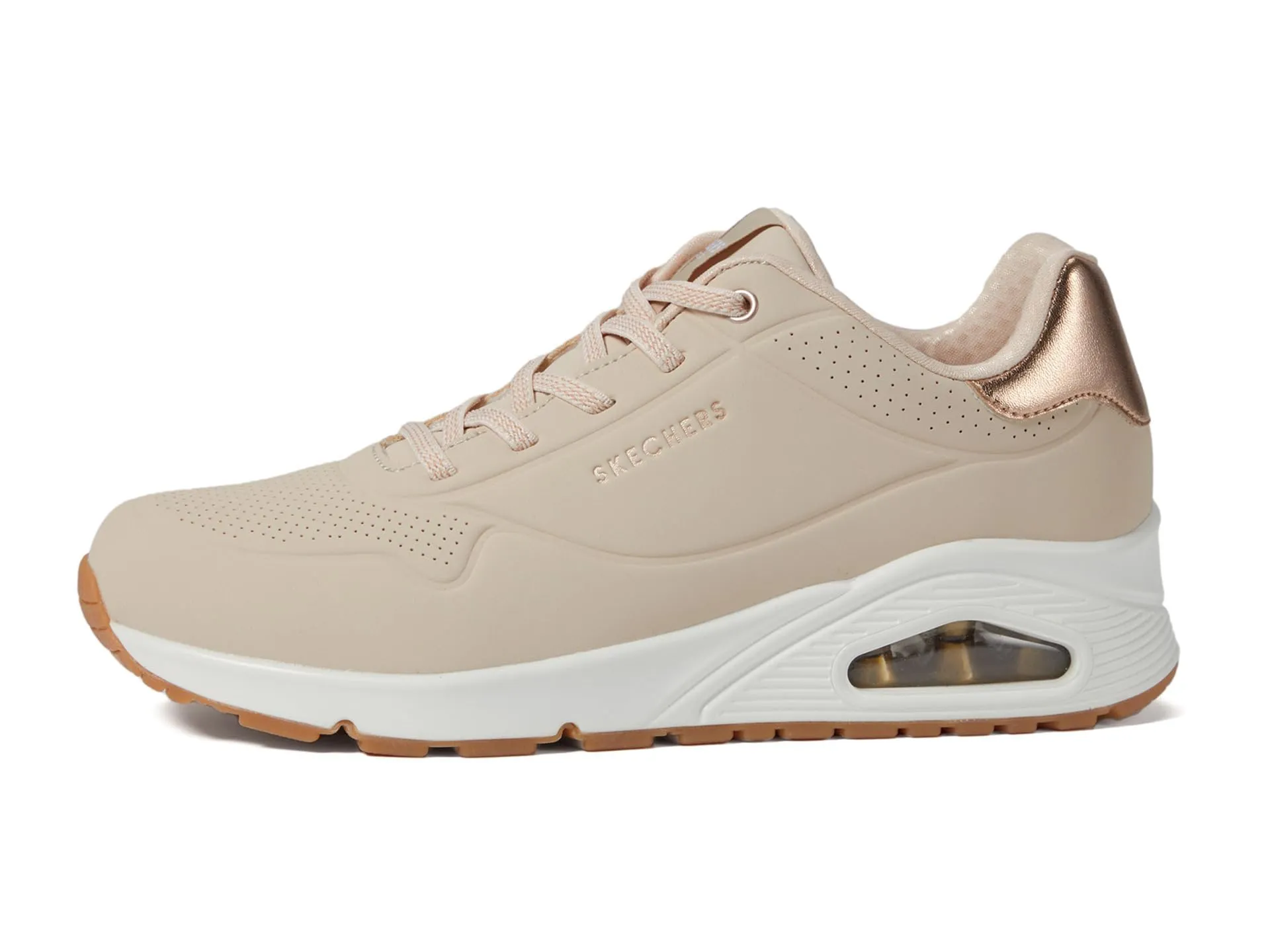 Skechers Uno Shimmer Away Sneaker Donna, Natural, 39.5 EU - immagine 5