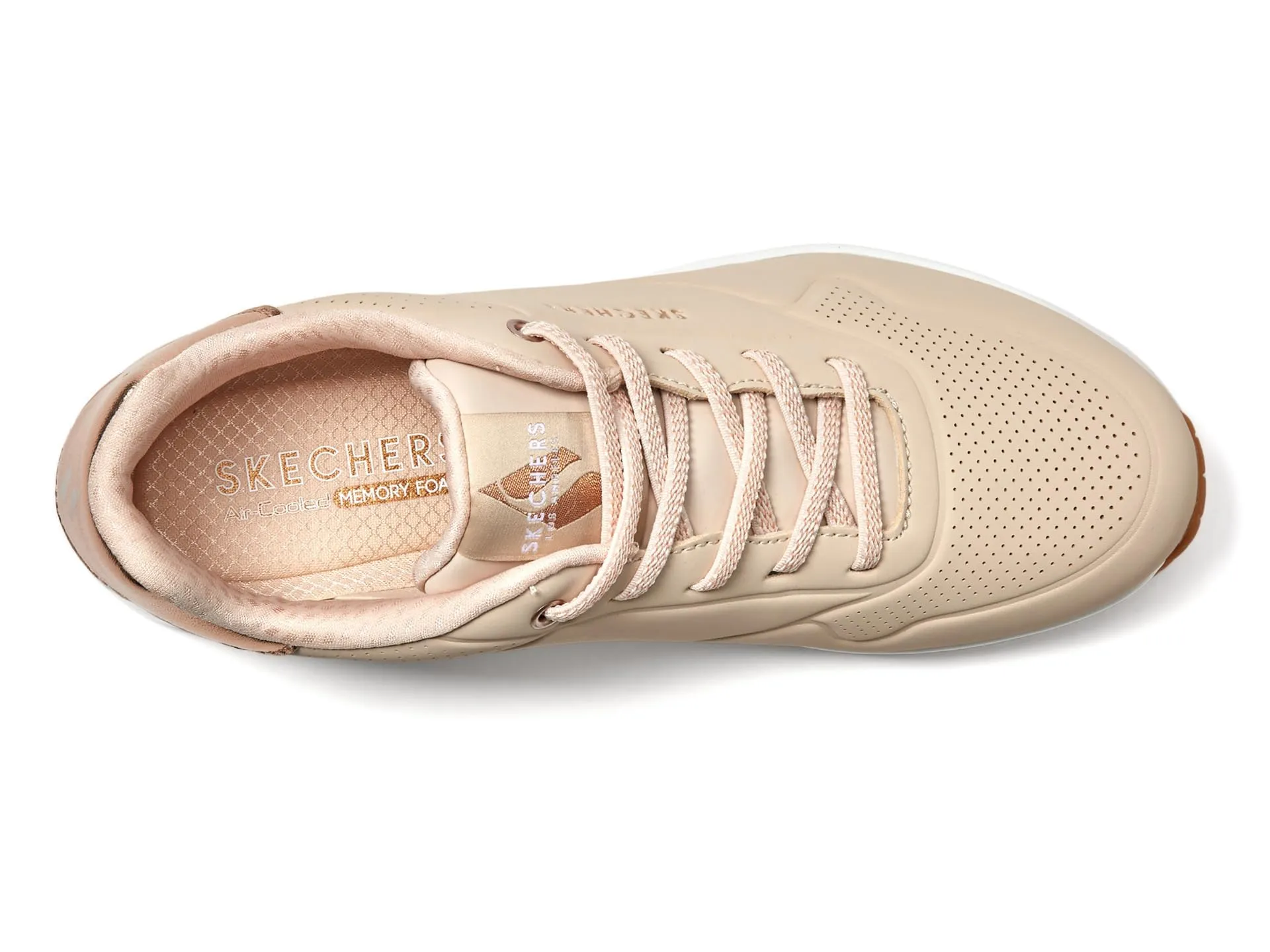 Skechers Uno Shimmer Away Sneaker Donna, Natural, 36.5 EU - immagine 3