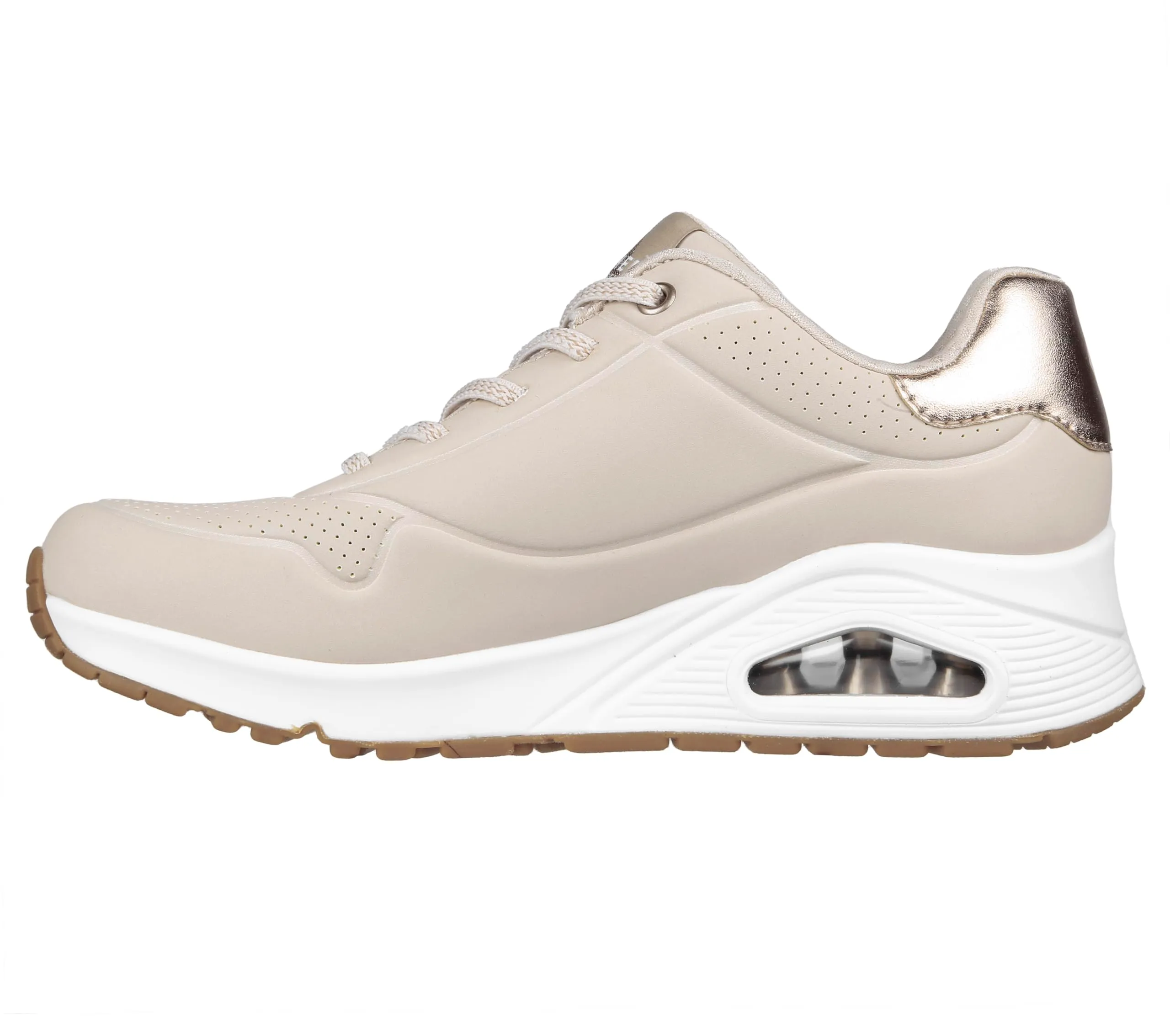 Skechers Uno Shimmer Away Women's Sneaker - Natural - 39 EU - immagine 6