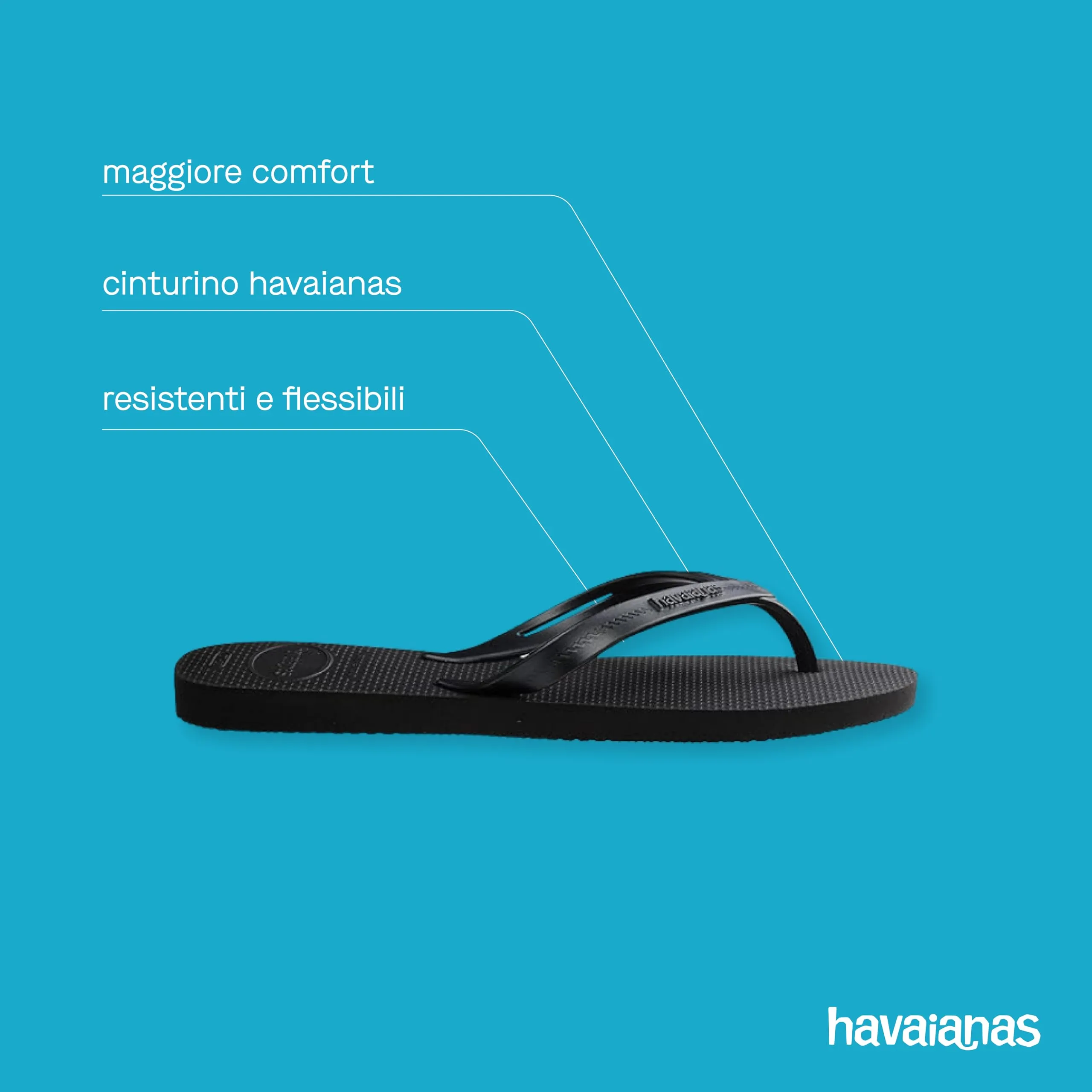 Havaianas Elegance Women's Flip-Flops Black 35 EU - immagine 4