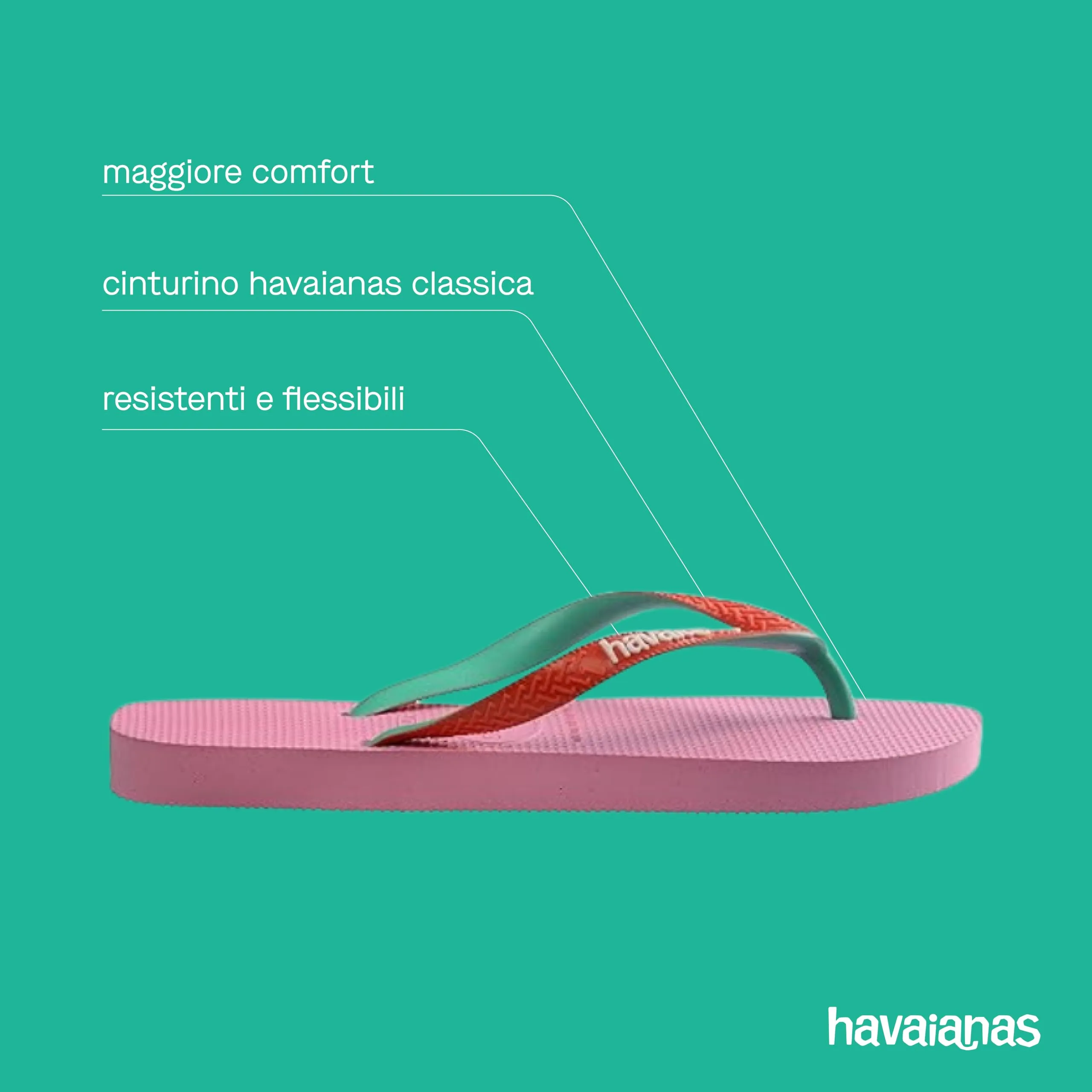 Havaianas Top Mix Unisex Adult Flip-Flops Pink Lemonade 33 EU - immagine 6