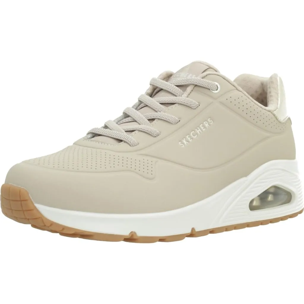 Skechers Uno Shimmer Away Scarpe da Ginnastica Donna, Natural, 38 EU - immagine 1
