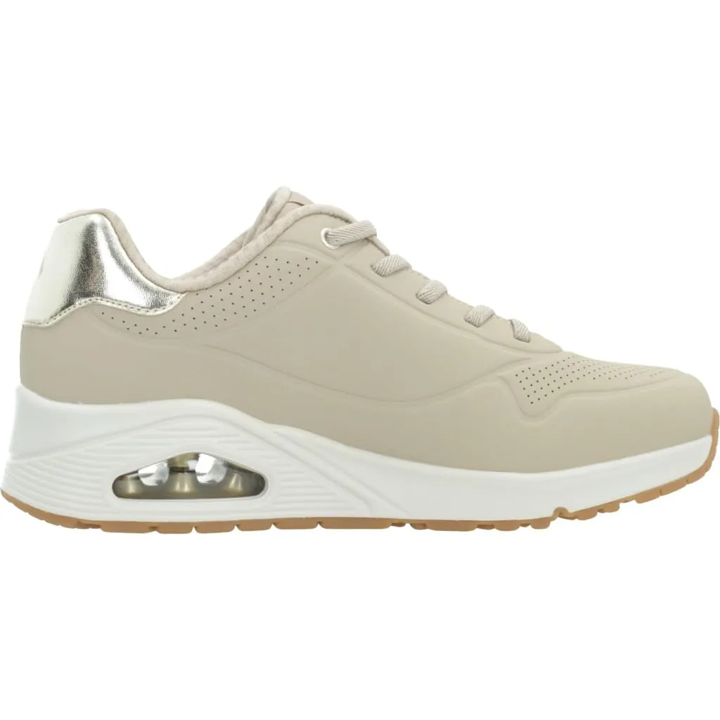 Skechers Uno Shimmer Away Women's Sneakers, Natural, 39 EU - immagine 4