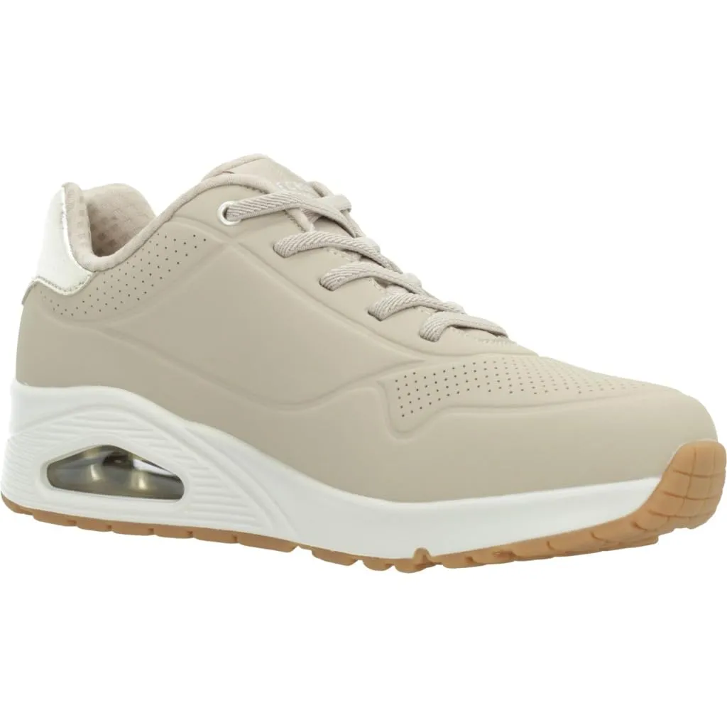 Skechers Uno Shimmer Away Women's Sneakers, Natural, 39 EU - immagine 5