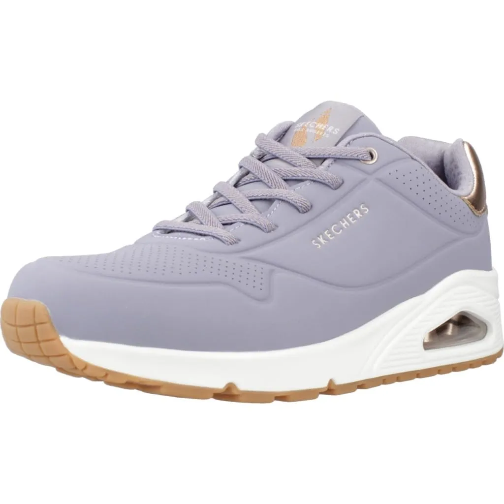 Skechers Uno Shimmer Away Scarpe da Ginnastica Donna, Viola, 41 EU - immagine 1