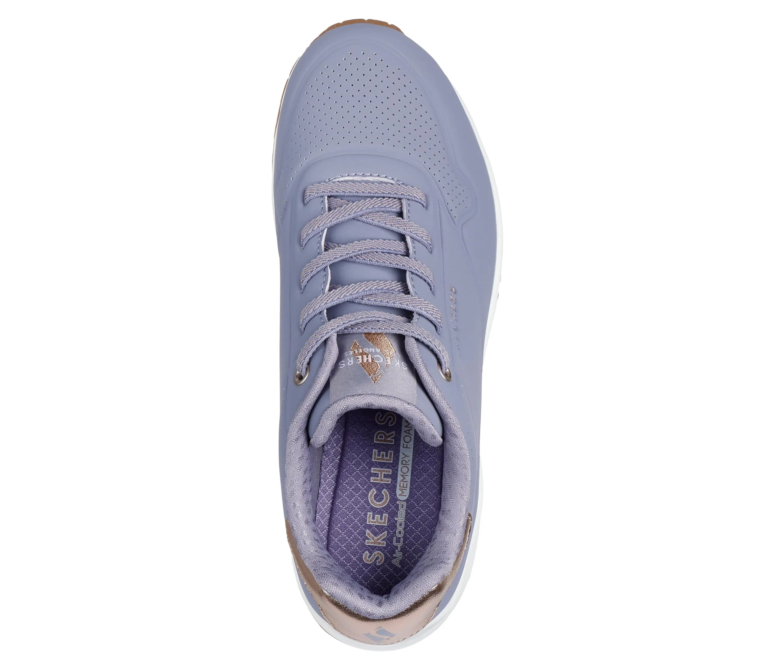 Skechers Uno Shimmer Away Scarpe da Ginnastica Donna, Viola, 41 EU - immagine 3