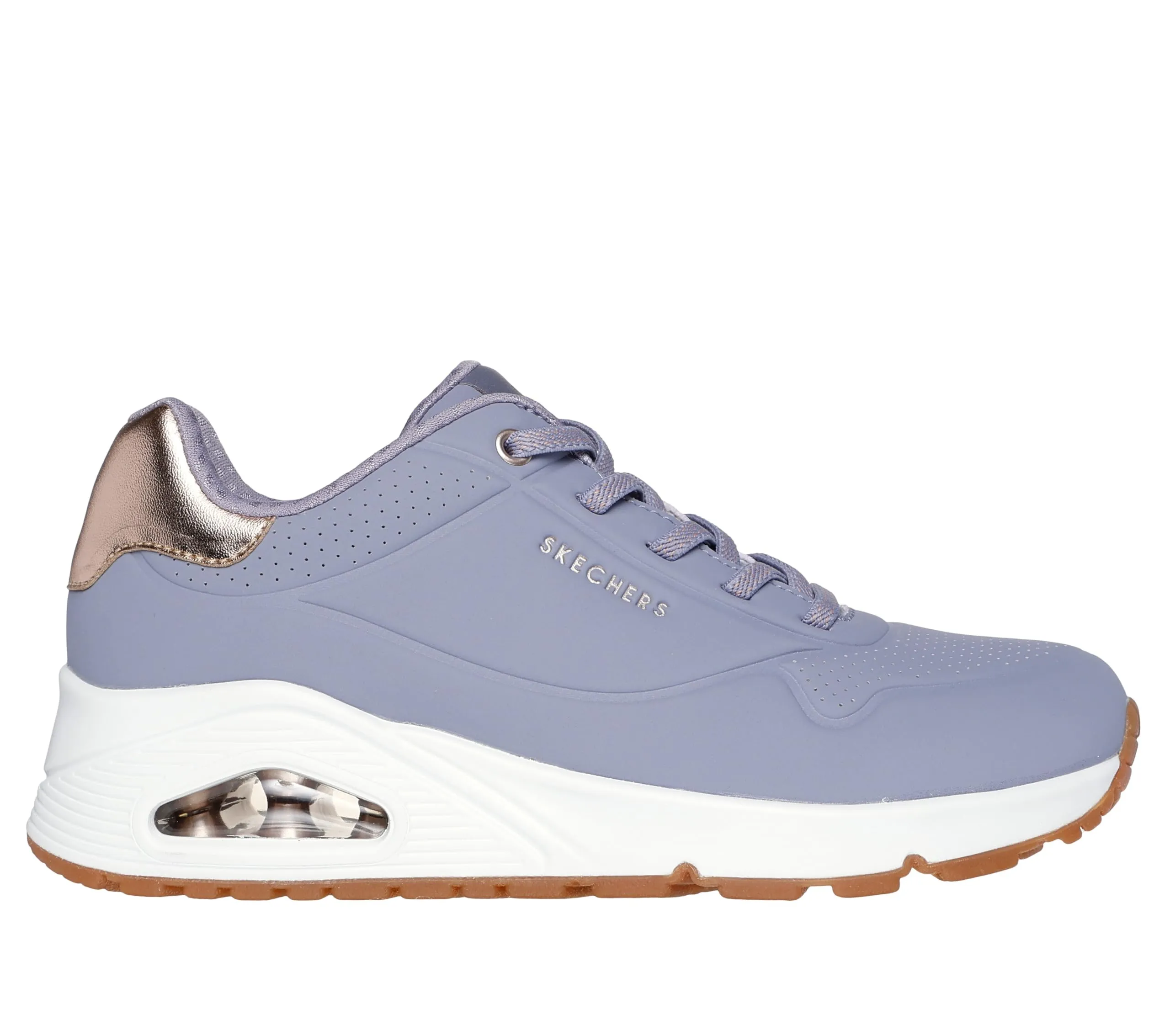 Skechers Uno Shimmer Away Scarpe da Ginnastica Donna, Viola, 39 EU - immagine 2