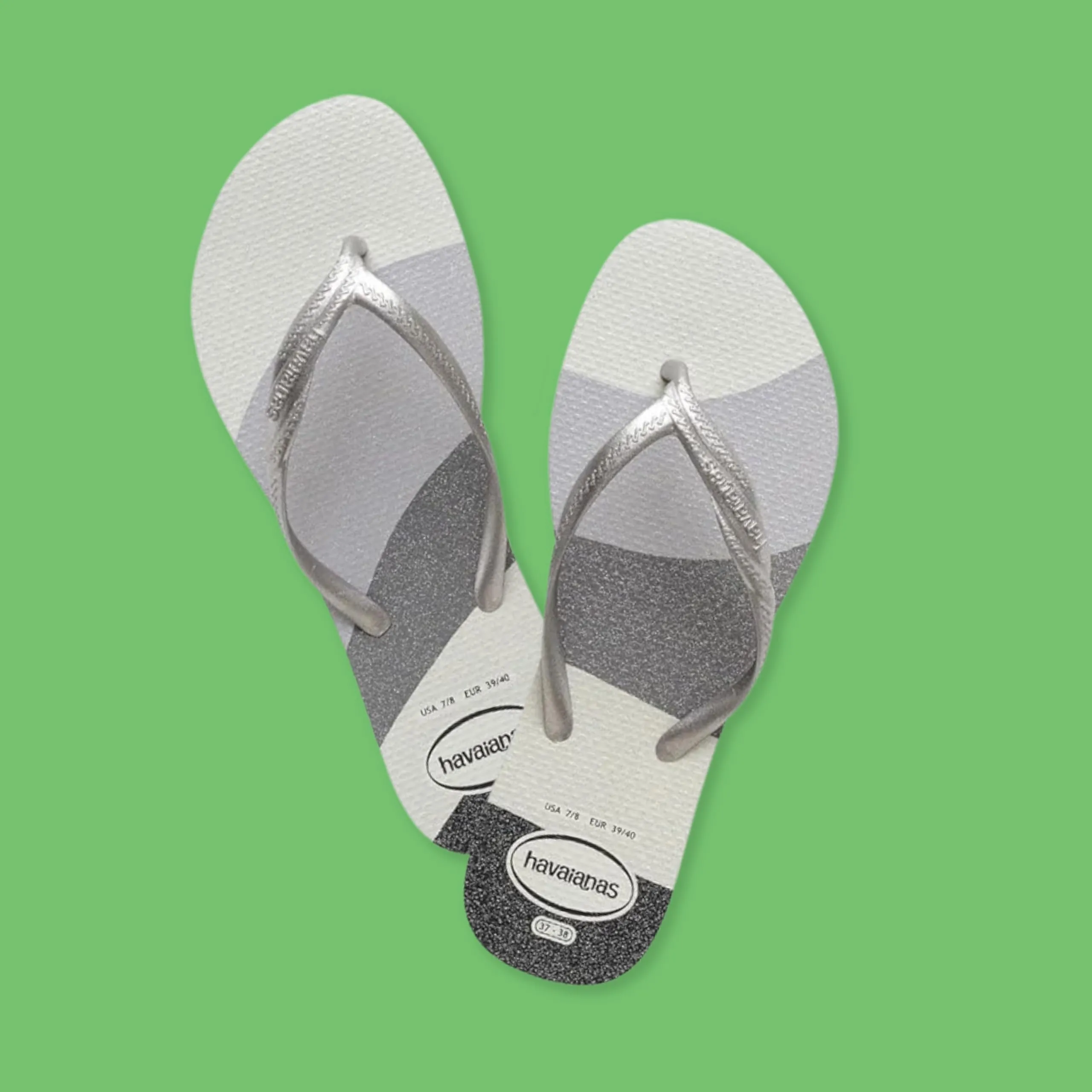 Havaianas Women Fantasia Gloss White/Silver, 35/36 - immagine 2