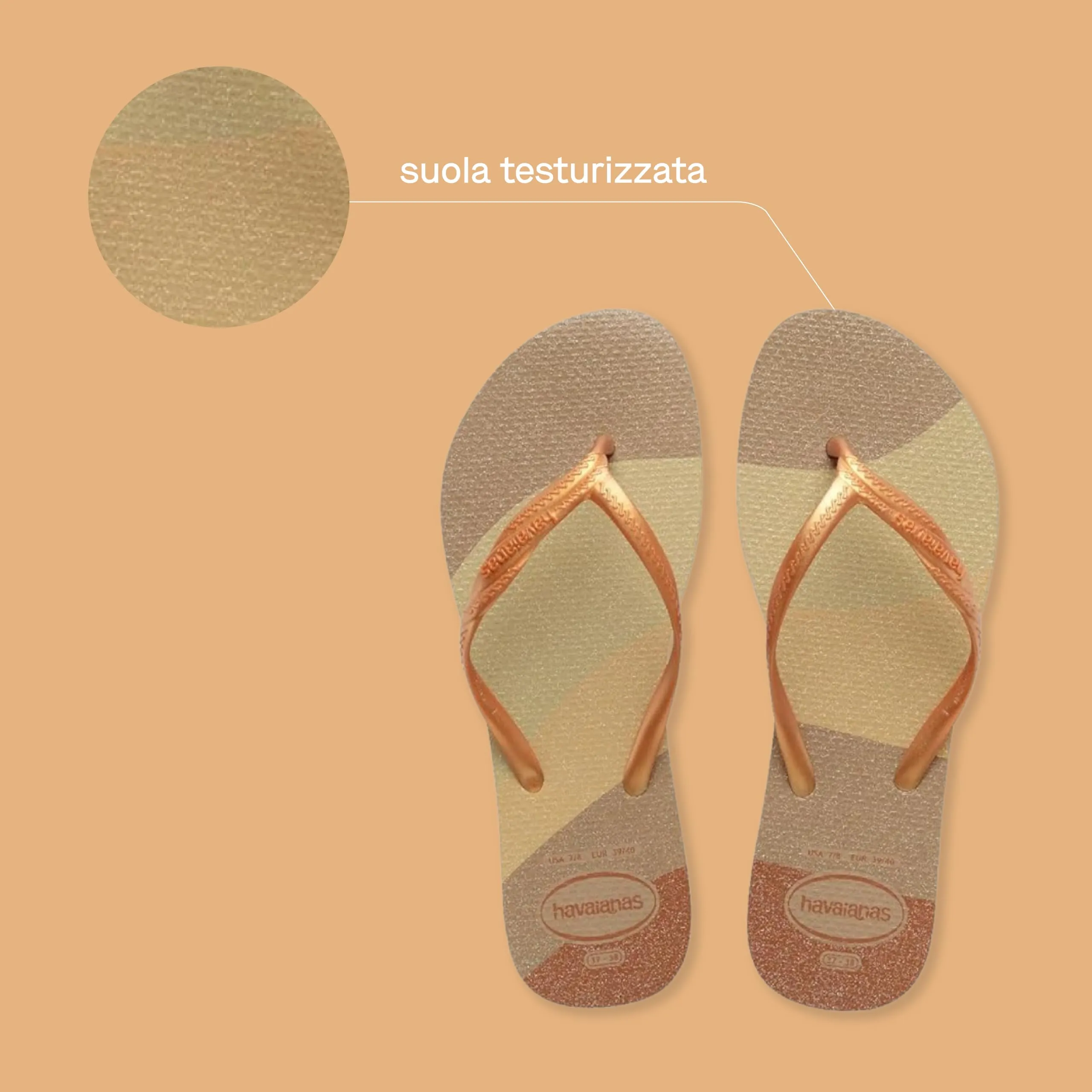 Havaianas Women Fantasia Gloss Beige 33 EU - immagine 3