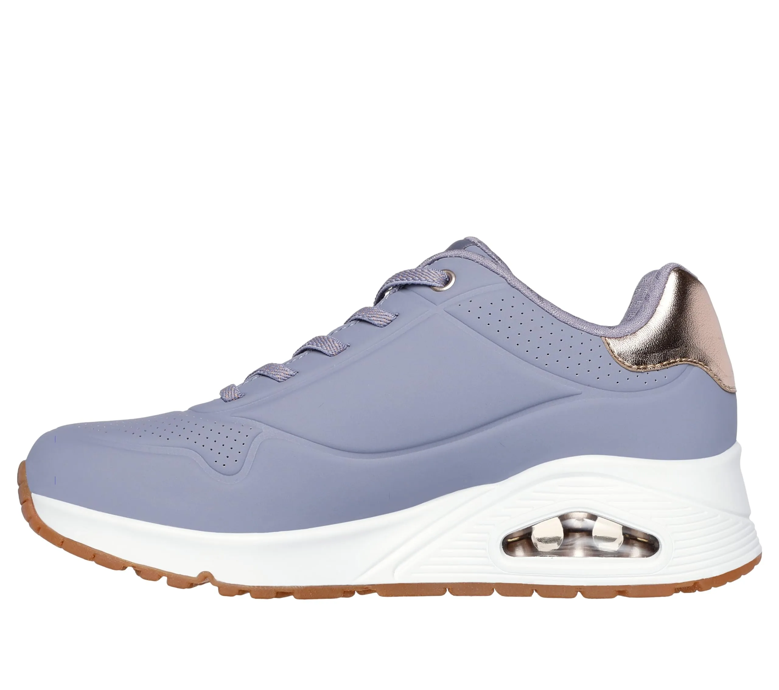 Skechers Uno Shimmer Away Scarpe da Ginnastica Donna, Viola, 38.5 EU - immagine 6