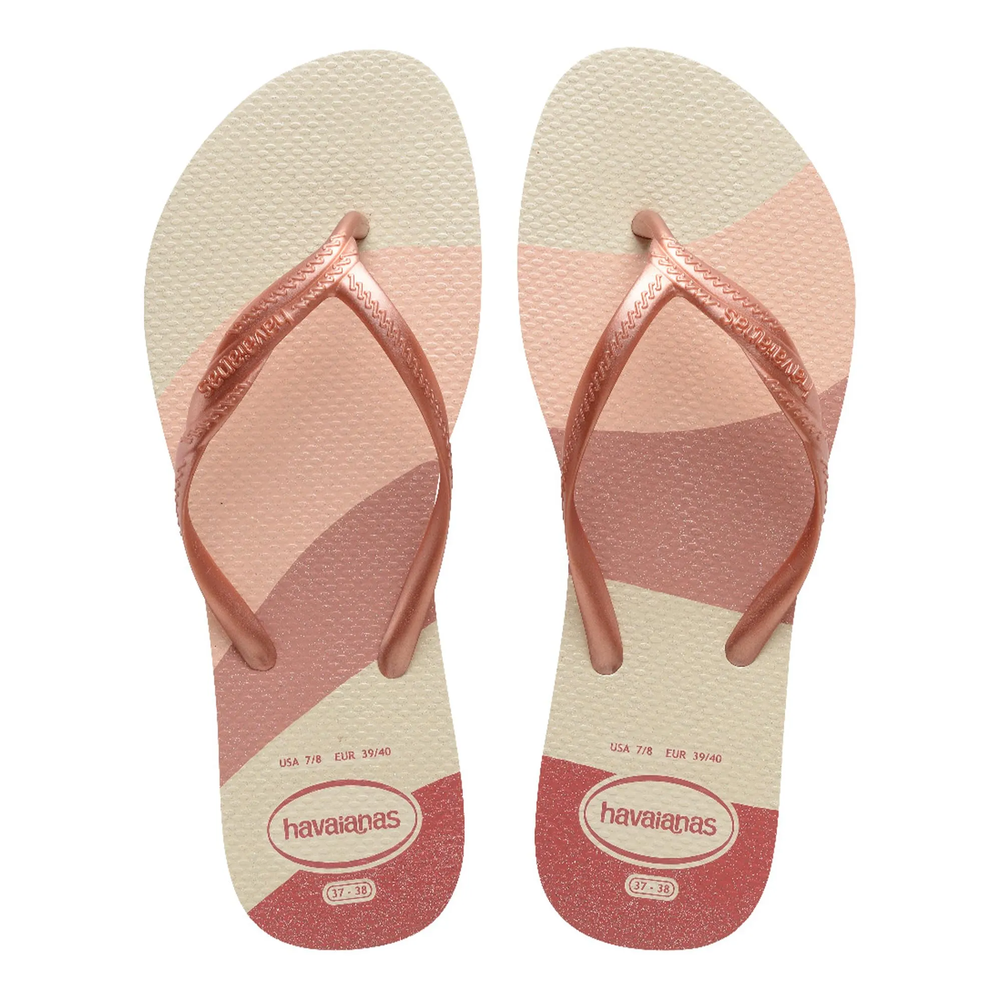 Havaianas Women Fantasia Gloss Rose Gold, 33/34 EU - immagine 1