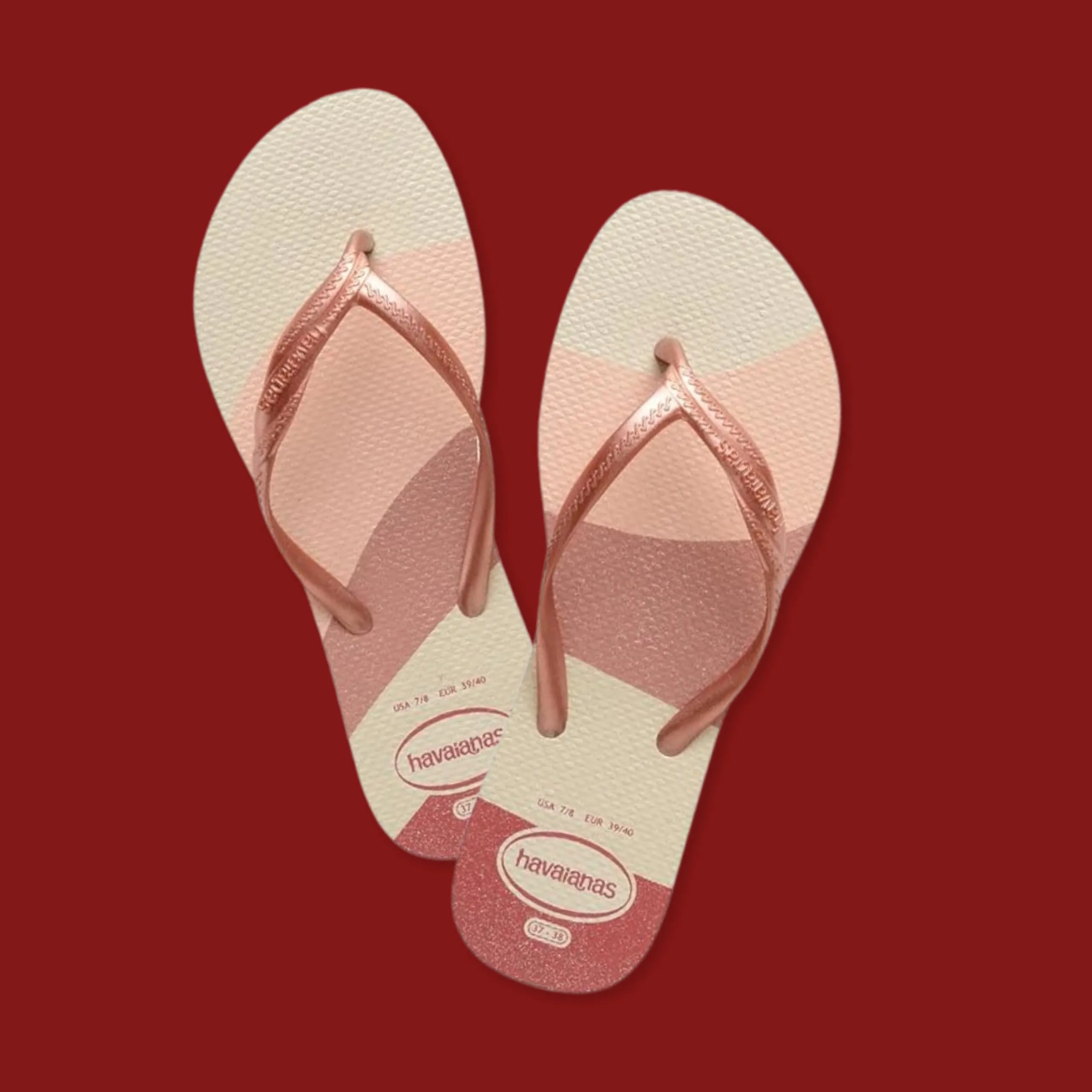 Havaianas Women Fantasia Gloss Rose Gold, 33/34 EU - immagine 2