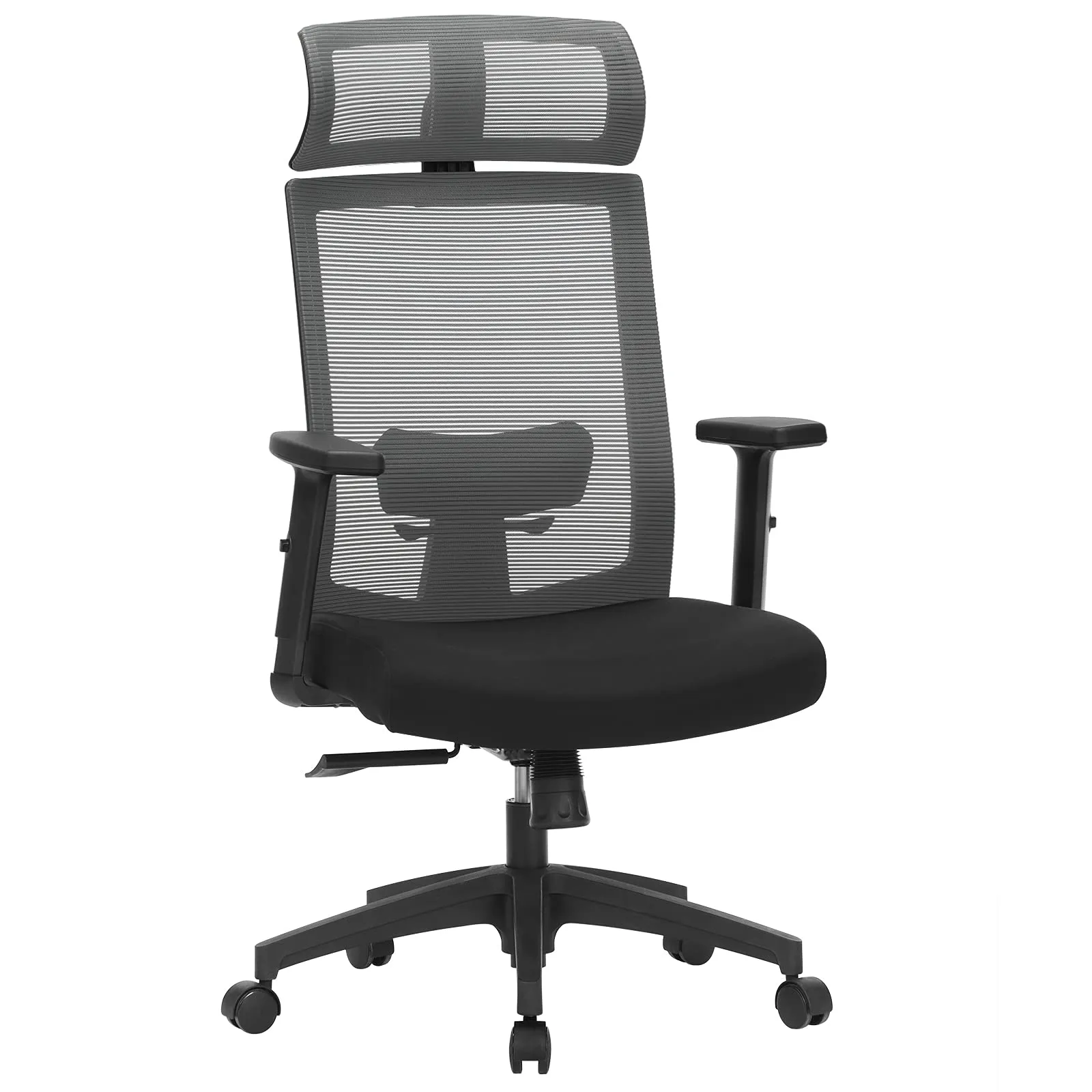SONGMICS Sedia da Ufficio Ergonomica in Rete con Supporto Lombare, OBN55BG - immagine 7