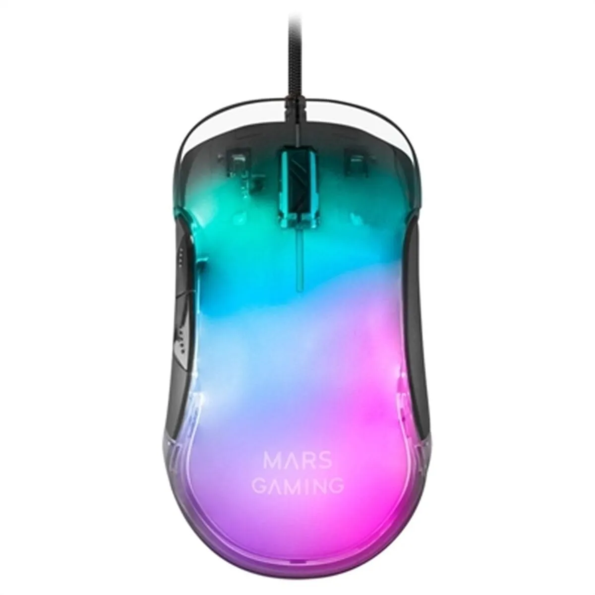Mars Gaming MMGLOW RGB Chroma-Glow Gaming Mouse, 12800 DPI, Nero - immagine 1