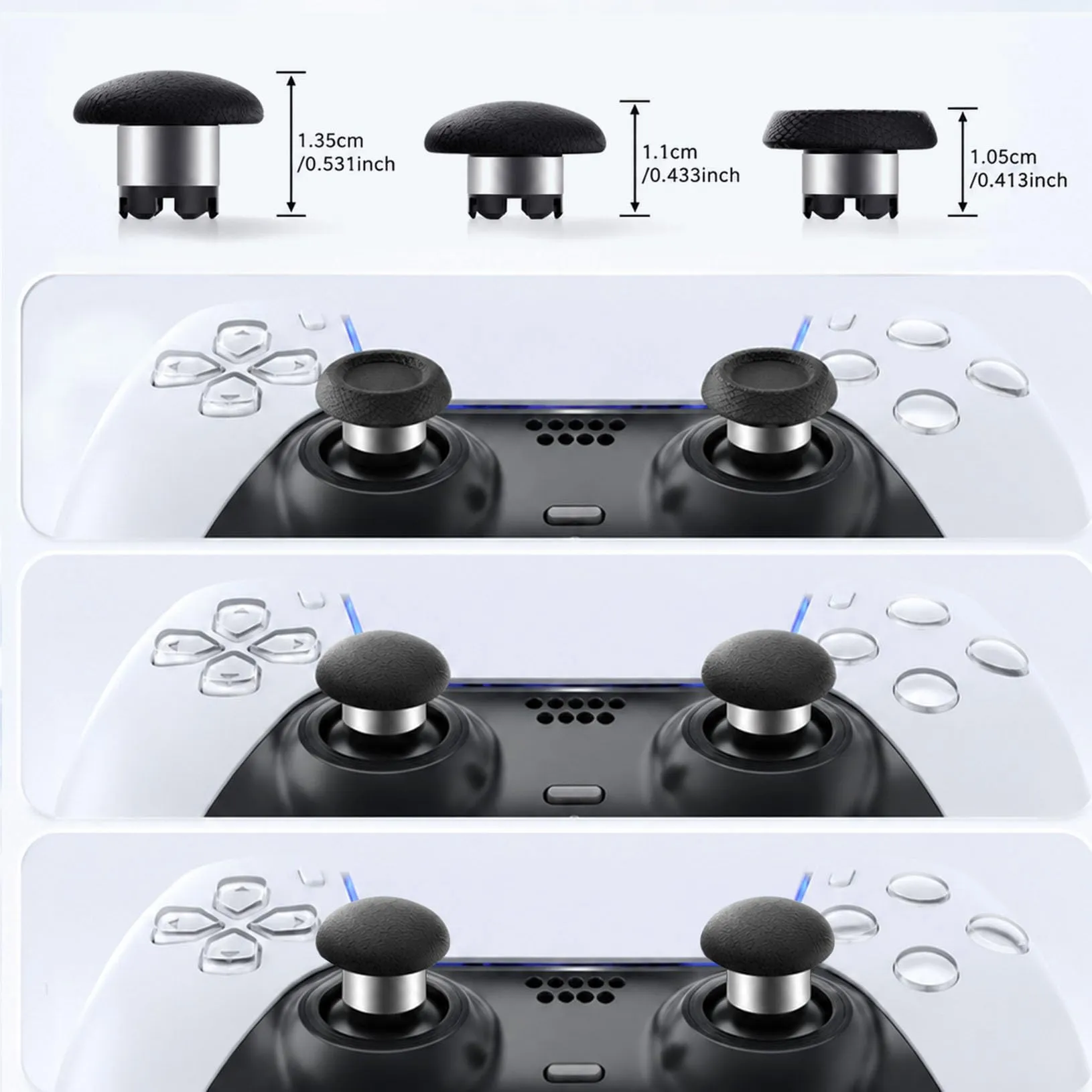 AKNES HallPi V6 TMR Joystick for PS5 and PS5 Edge Controller with Thumbstick Cap - immagine 6