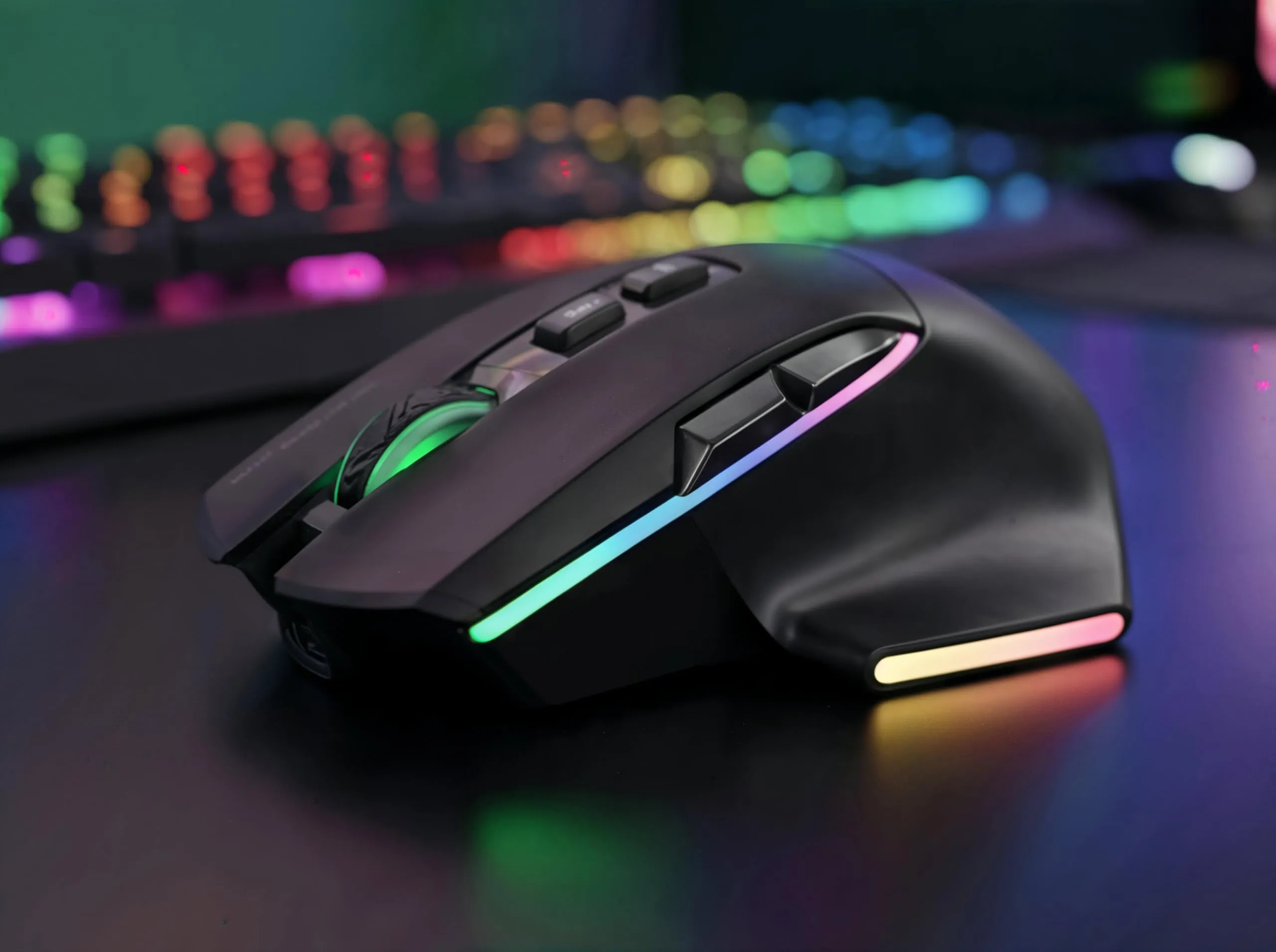 Mars Gaming MMW-VECTOR Wireless Gaming Mouse, Tri-mode Bluetooth 5.4, 2.4G, USB-C, 12000 DPI Optical Sensor, Huano Switches, RGB Chroma, Black - immagine 9